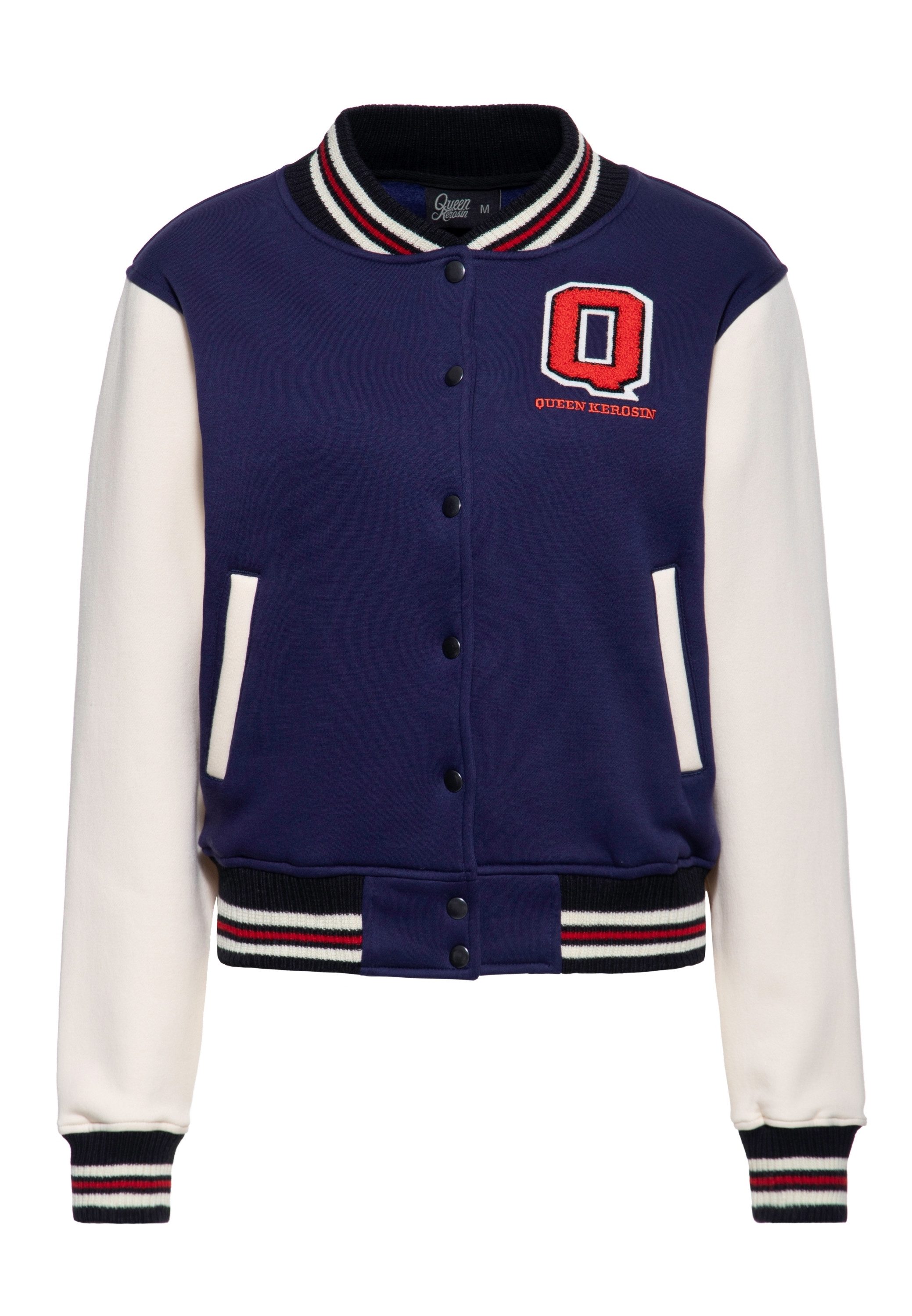 QueenKerosin Collegejacke Q (1-St) im Vintage-Stil günstig online kaufen