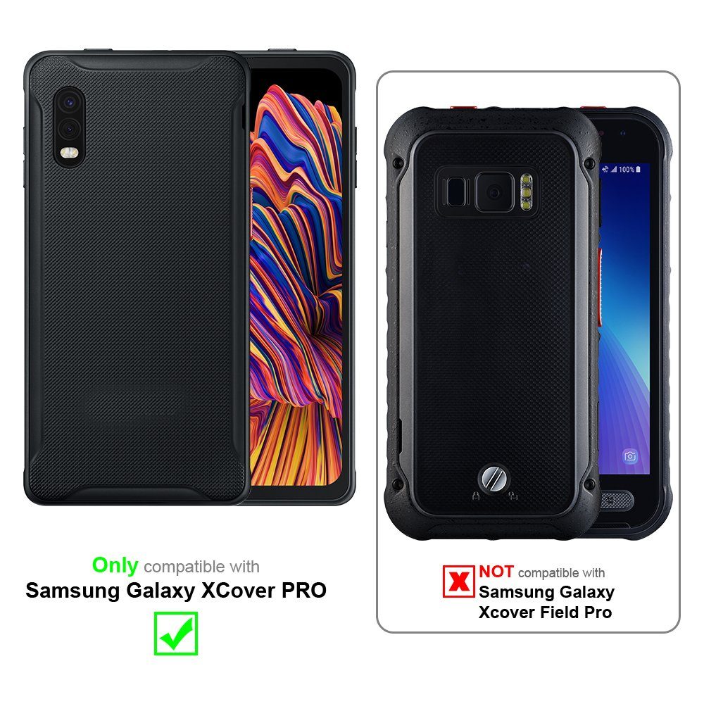 Cadorabo Handyhülle für Samsung Galaxy XCover PRO Hülle Samsung Galaxy XCover PRO, Hülle Schutzhülle mit Standfunktion, Magnetverschluss und Kartenfach