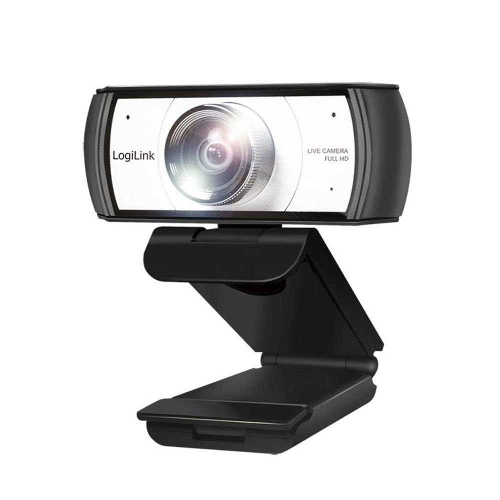 LogiLink Full manueller HD-Webcam Dual-Mikrofon, Fokus) (120° Konferenz HD-USB-Webcam