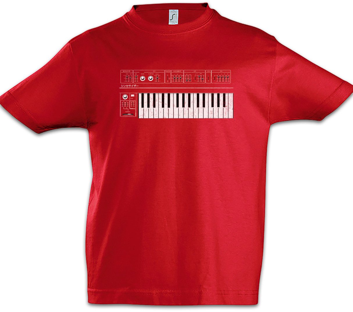 Print-Shirt Synthesizer GUI Kinder T-Shirt Electro Techno LFO Musik Music DJ MC