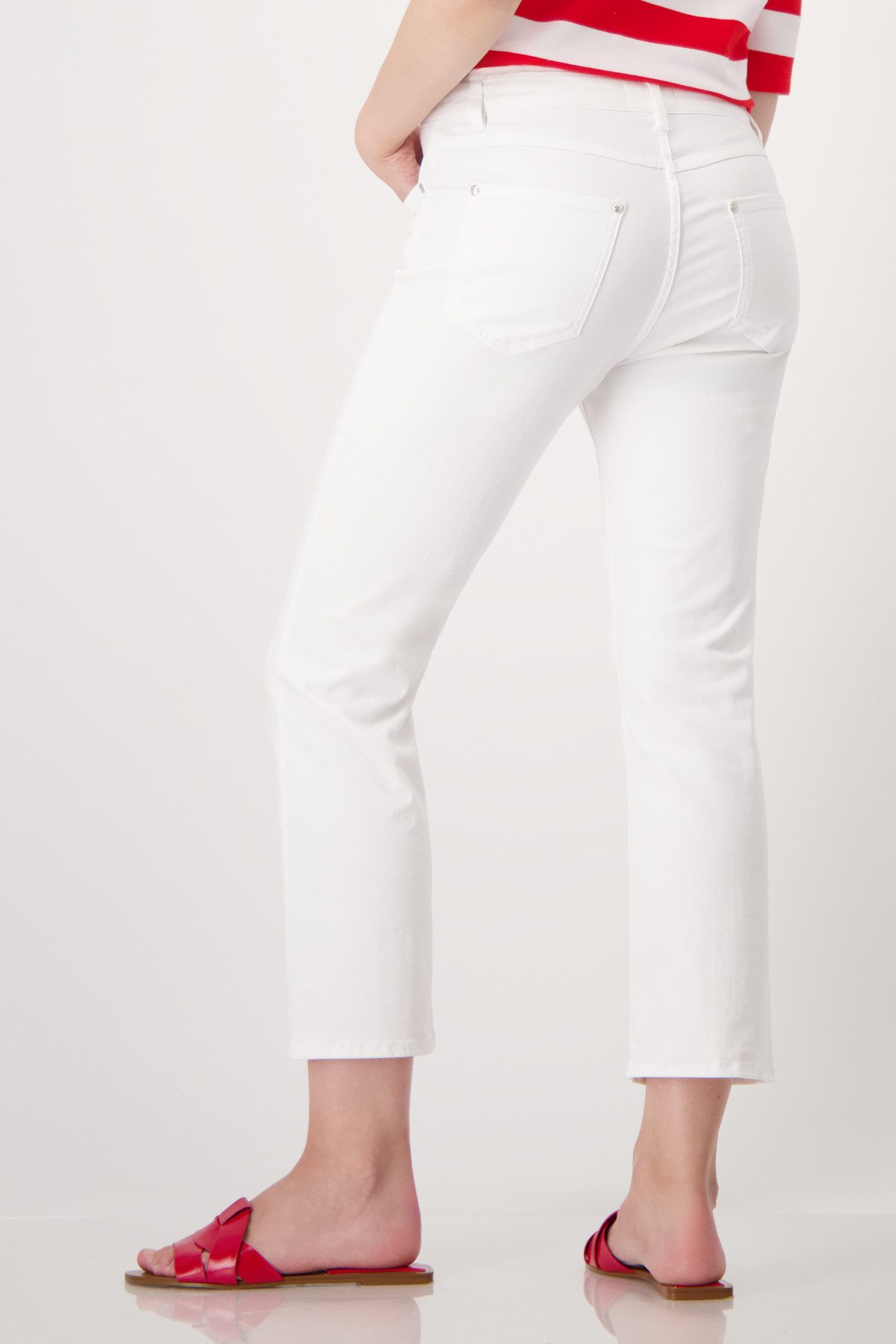 Monari 7/8-Jeans mit Lochmusterspitze günstig online kaufen