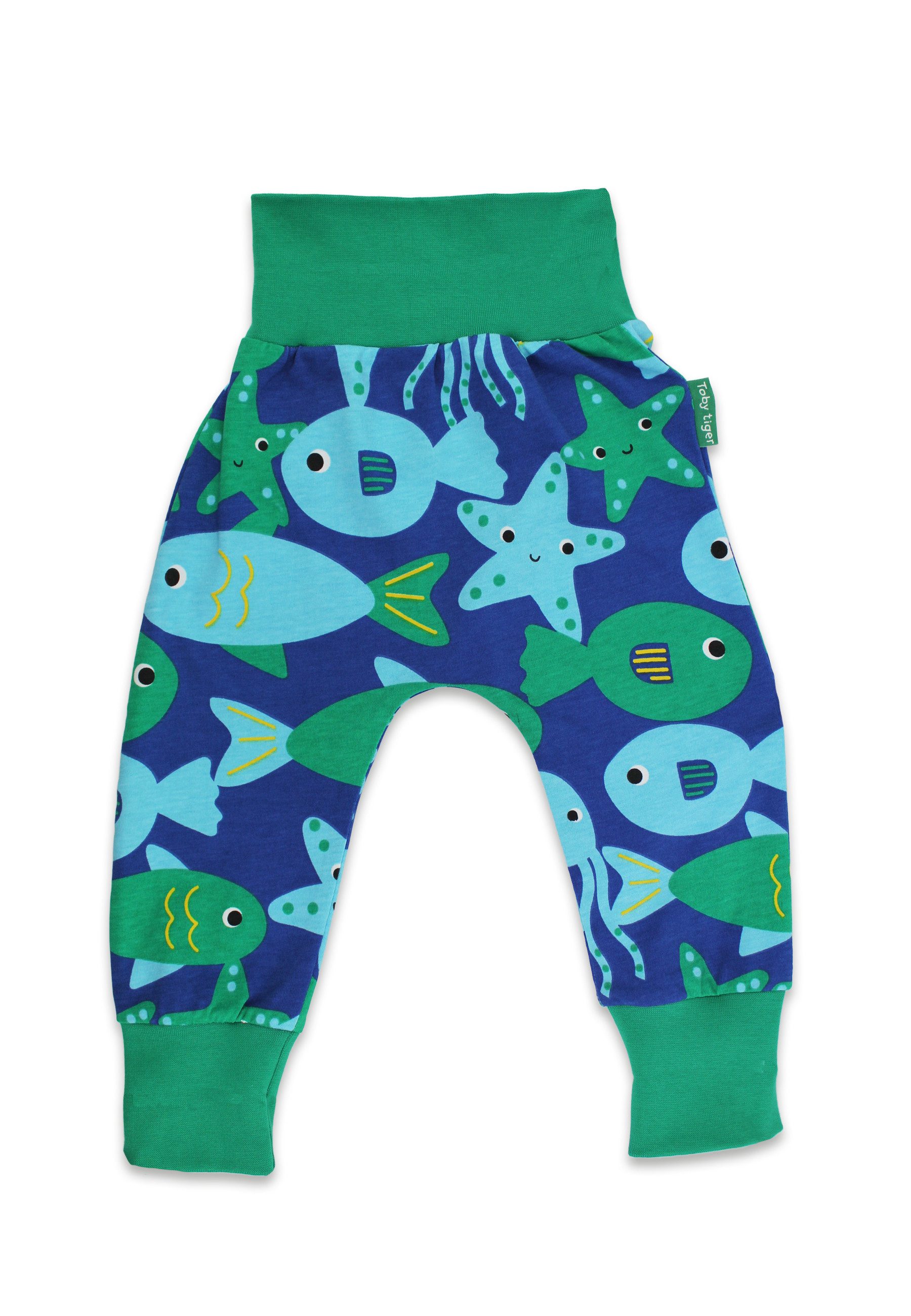 Toby Tiger Schlupfhose Hose mit Fisch Print