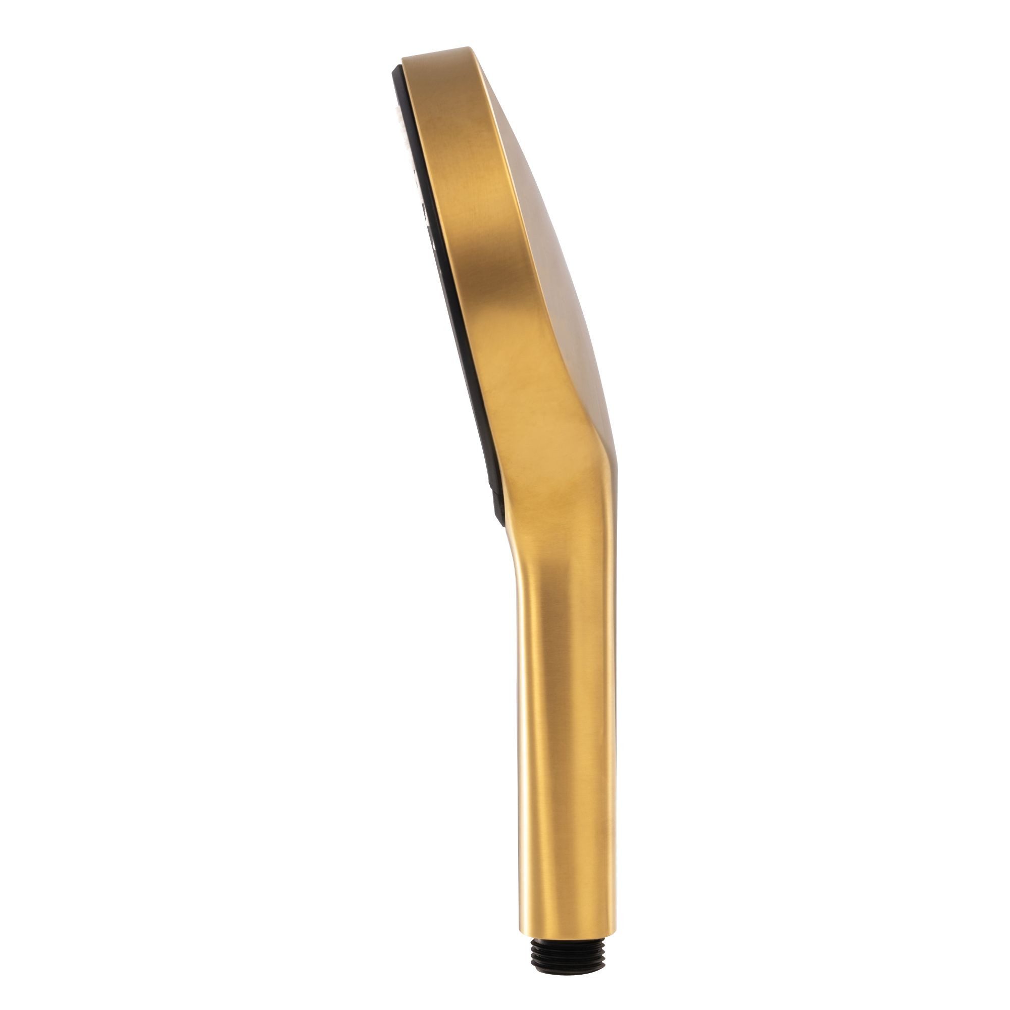 SCHÖNER WOHNEN-Kollektion Handbrause GLAIA, wassersparender Duschkopf rund, Mattgold, Duschbrause mit 3 Strahlarten