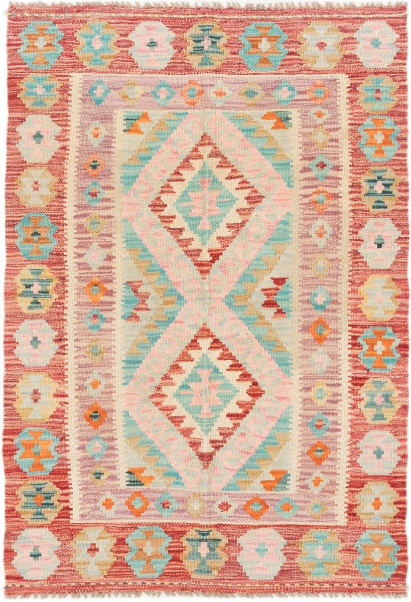 Orientteppich Kelim Afghan 86x124 Handgewebter Orientteppich, Nain Trading, rechteckig, Höhe: 3 mm