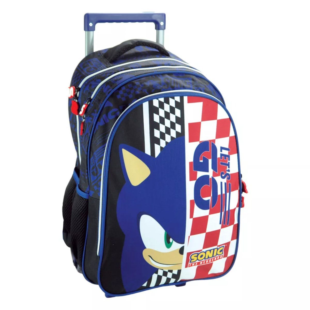 Sonic Kinderrucksack Sonic the Hedgehog Champion Racer Rollbare Schultasche, Tasche 46 cm (1-tlg)