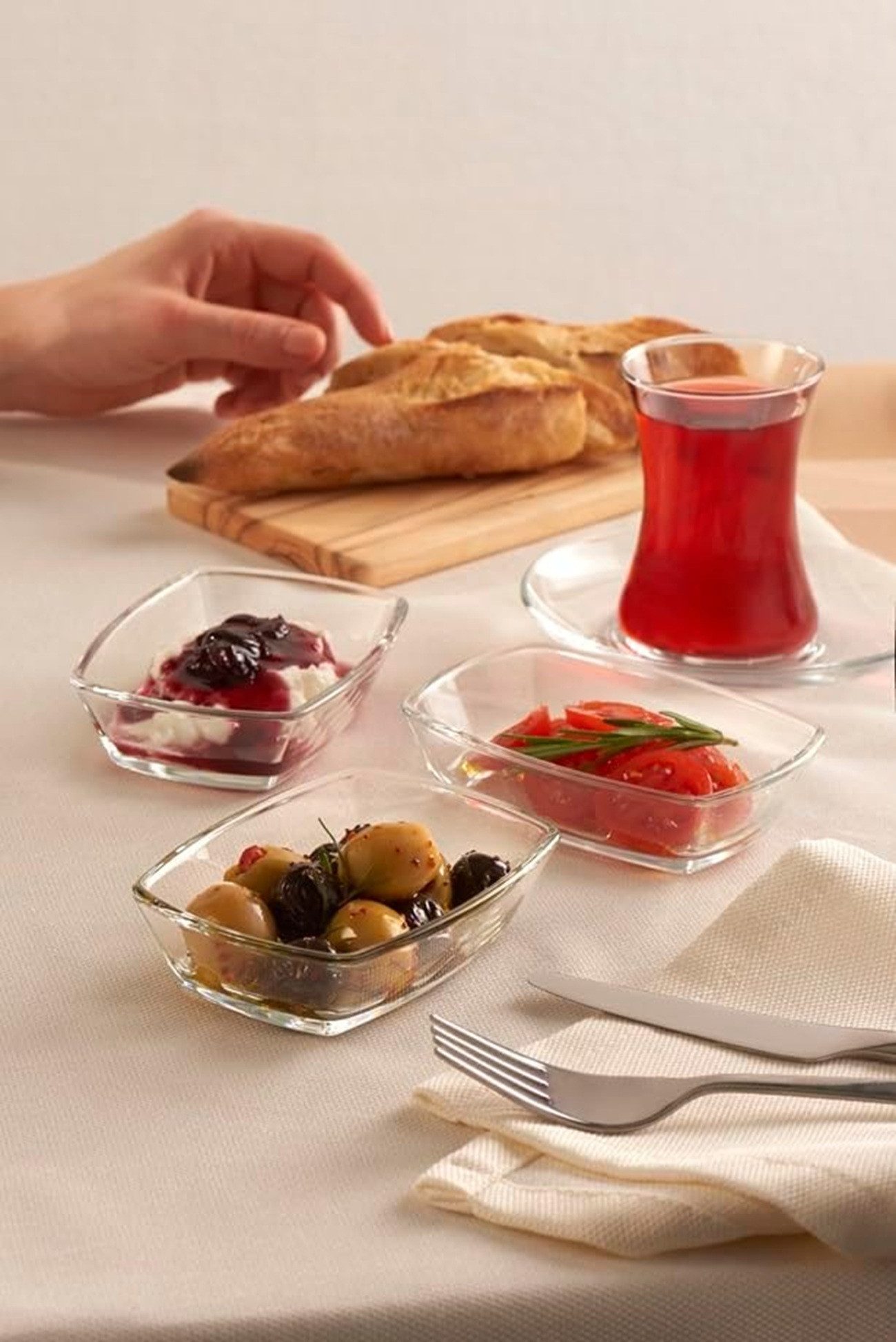 Pasabahce Schale 54663 Tokio - 3-teilig transparent, Glas, (3-tlg)