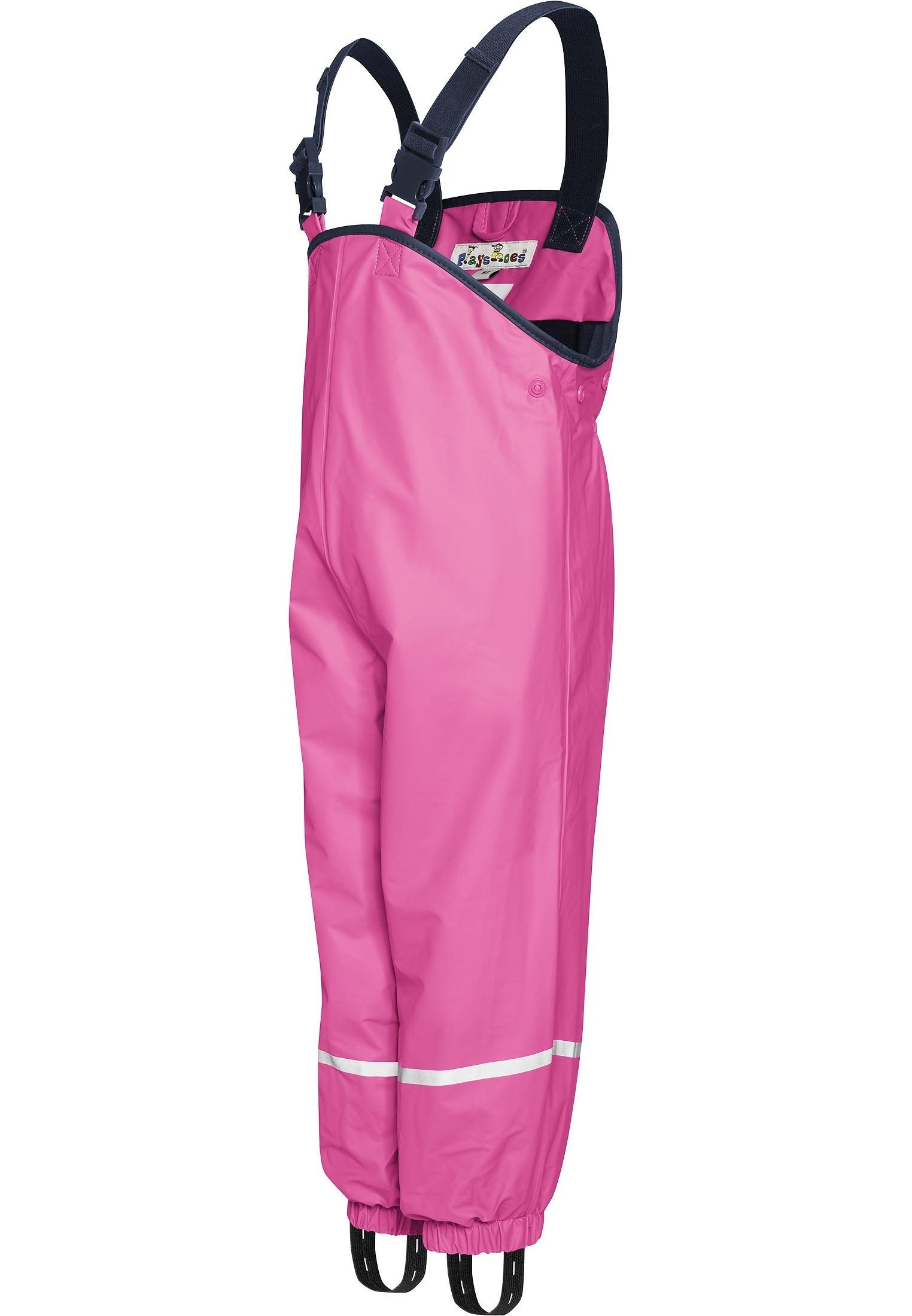 Playshoes Regenhose Fleece-Trägerhose gefüttert