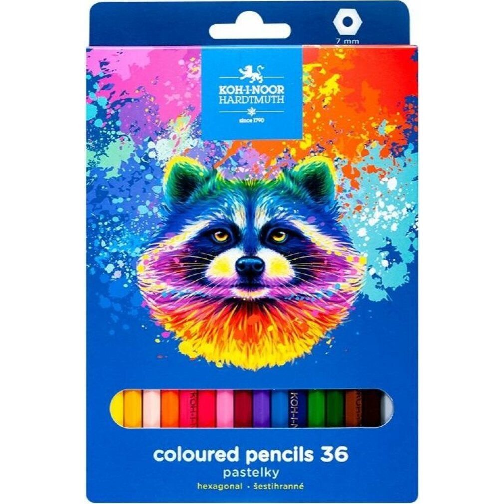KOH-I-NOOR Buntstift Buntstifte 36 St. Waschbär