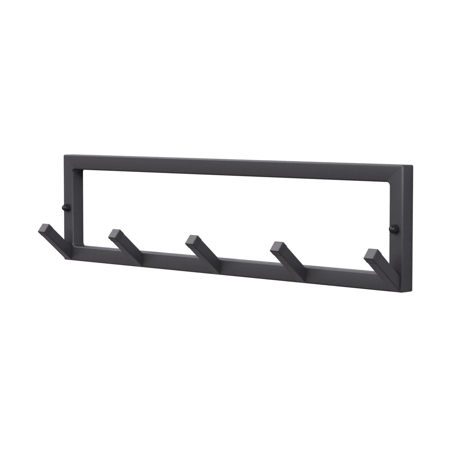QLS Kleiderhaken Profil 5 Haken, Flur, Wohnzimmer, Schlafzimmer, Küche, Büro, Bar, Restaurant, Loft, Garage, Werkstatt, Metall Wandhaken Garderobenhaken Industriell Retro
