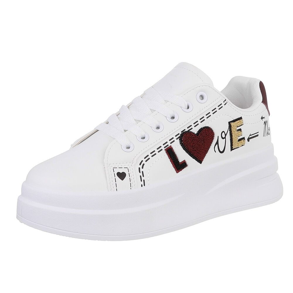 Modischer Sneaker mit Stickdetails für Damen Sneaker