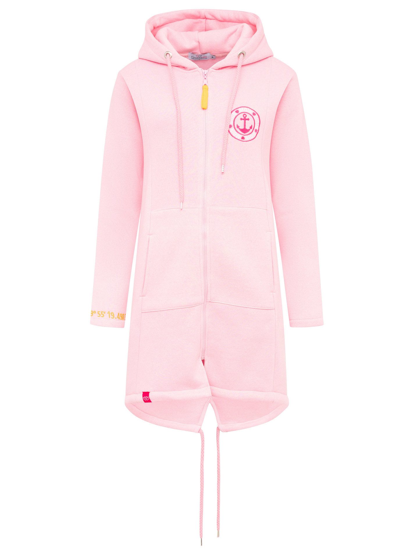 Zwillingsherz Kapuzensweatjacke Hoodiemantel "Meer" günstig online kaufen