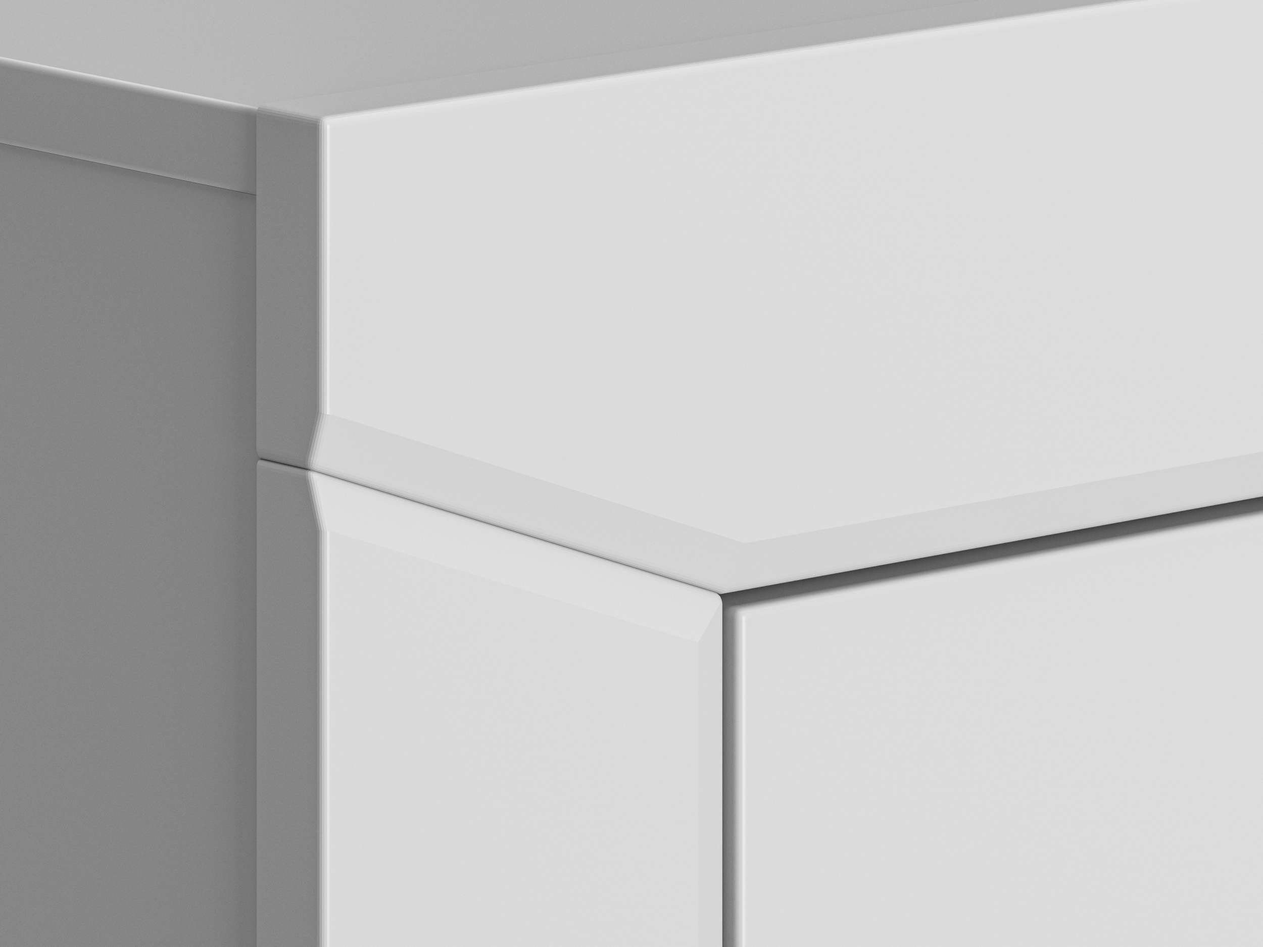 Silbergrau II Stylefy Soft-Close (Standschrank, mit Einlegeböden, 2-türig, Modern Stauraumschrank Funktion, Triss Kleiderschrank) Design