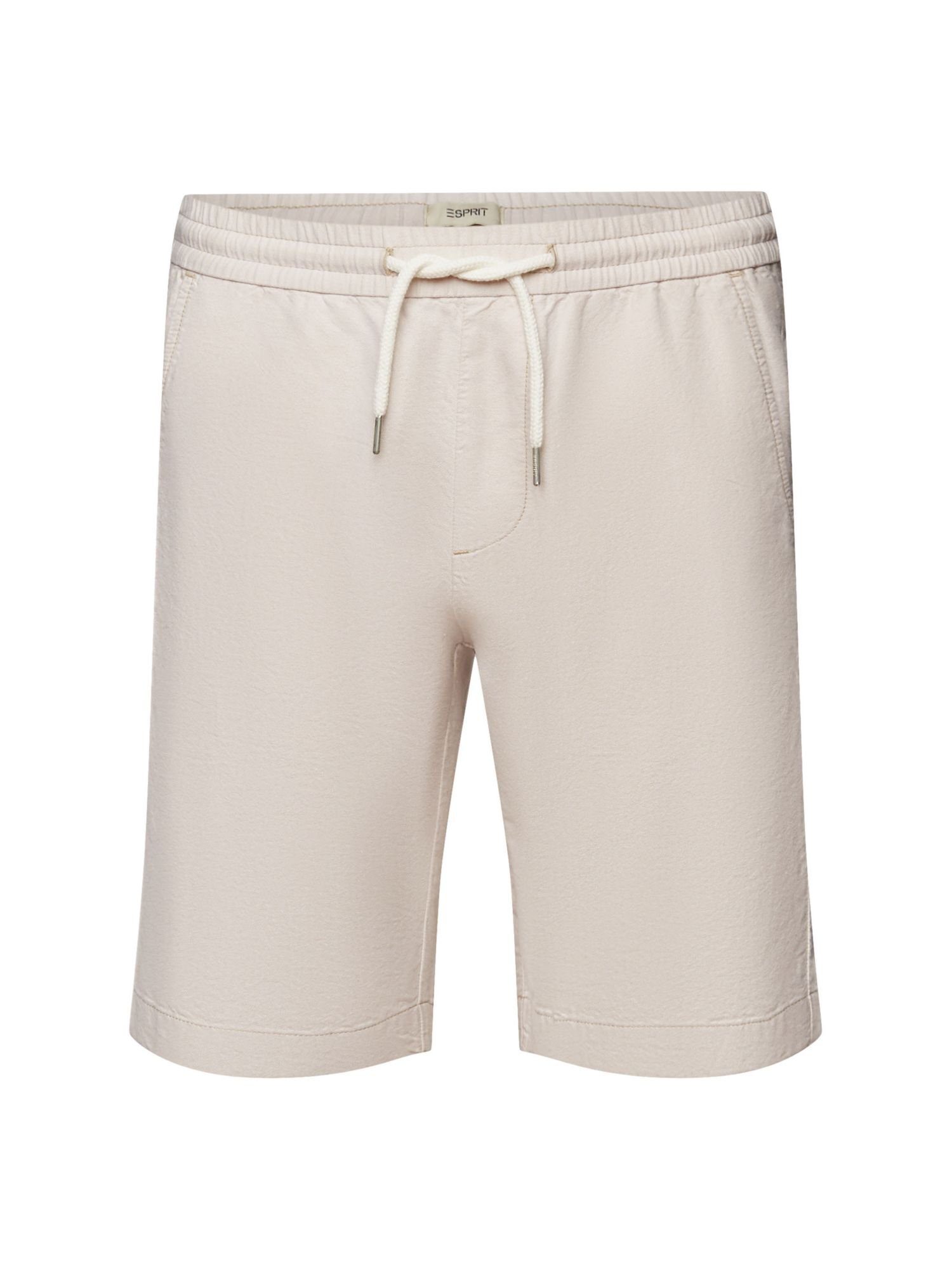 Esprit Shorts Pull-on-Shorts aus Twill, 100 % Baumwolle (1-tlg) SAND