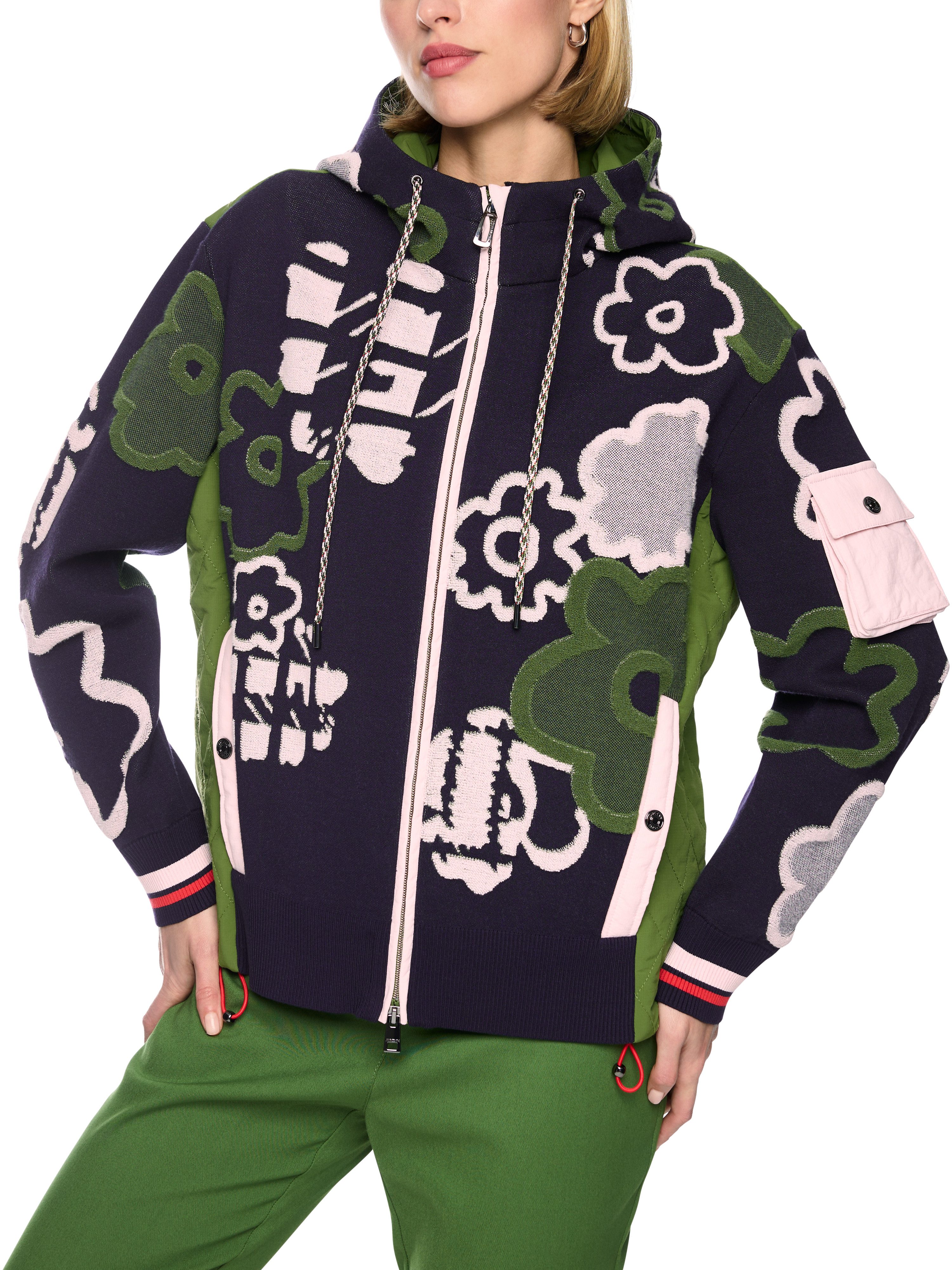 Marc Cain Kurzjacke Countryside Calling Premium Damenmode Sportlich, mit Blumenmuster, Übergangsjacke