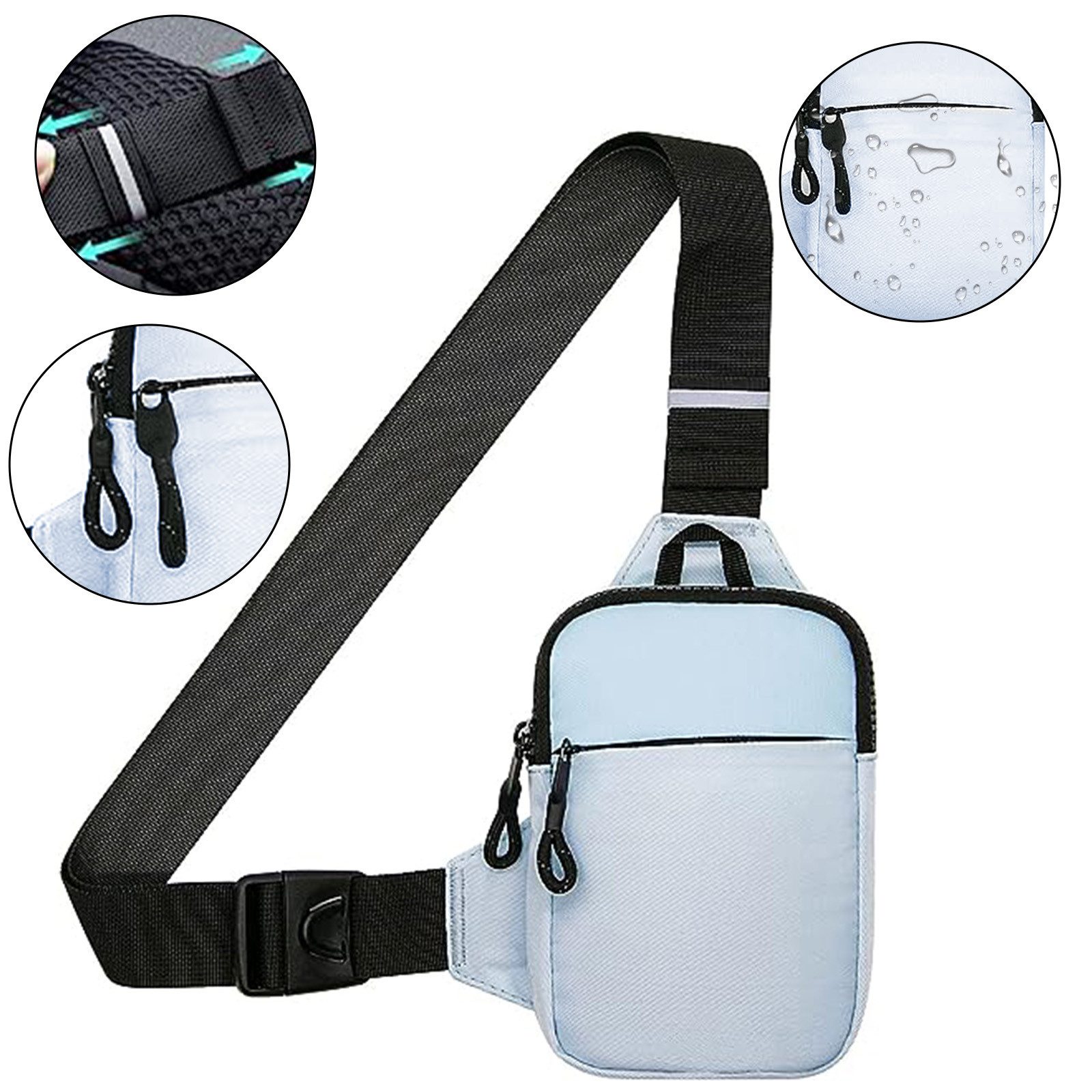 OKWISH Schultertasche Umhängetasche Brusttasche Rucksack Streetwear günstig online kaufen