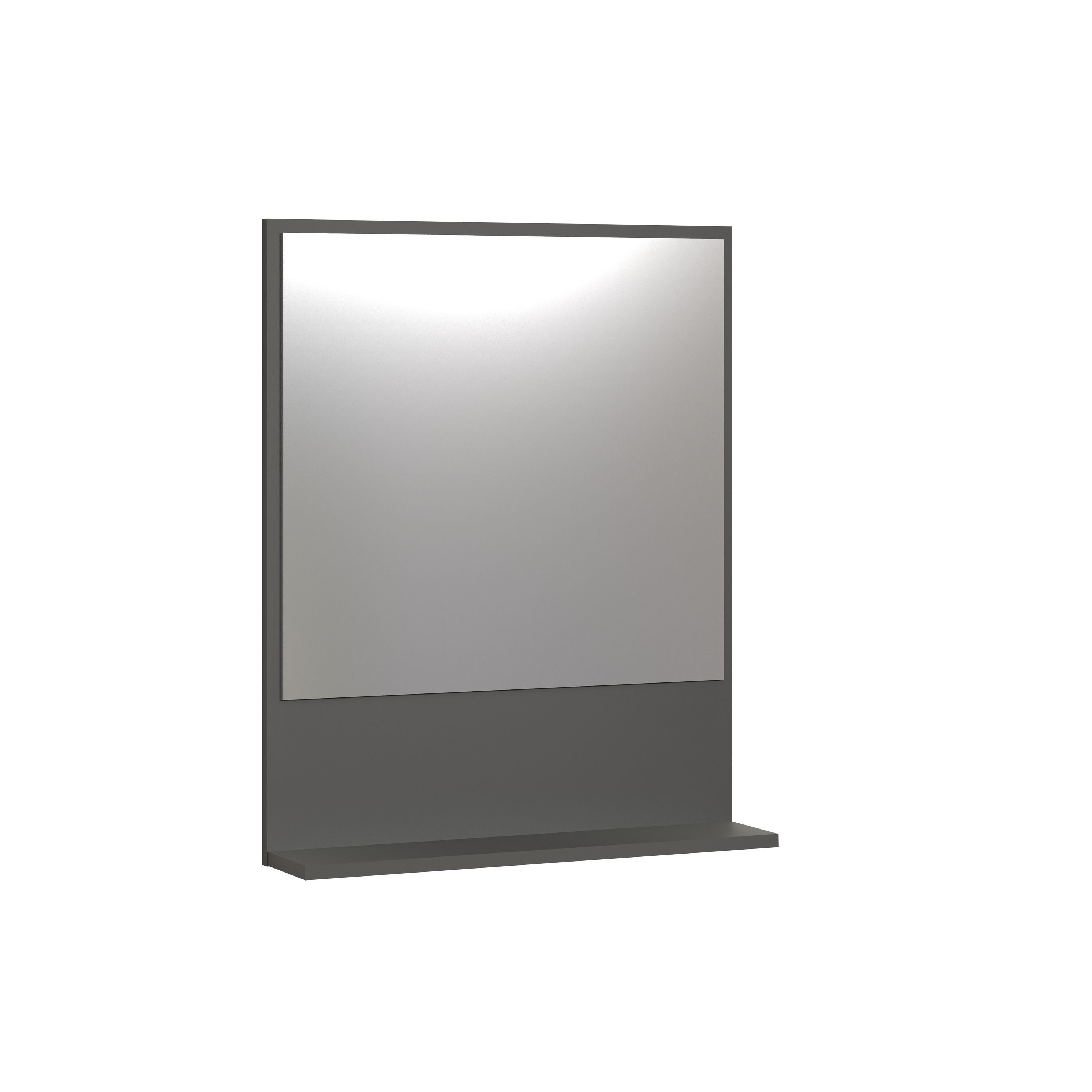 trendteam Wandspiegel (Spiegel), Wandspiegel Badspiegel mit Ablageboden 60x74x14cm