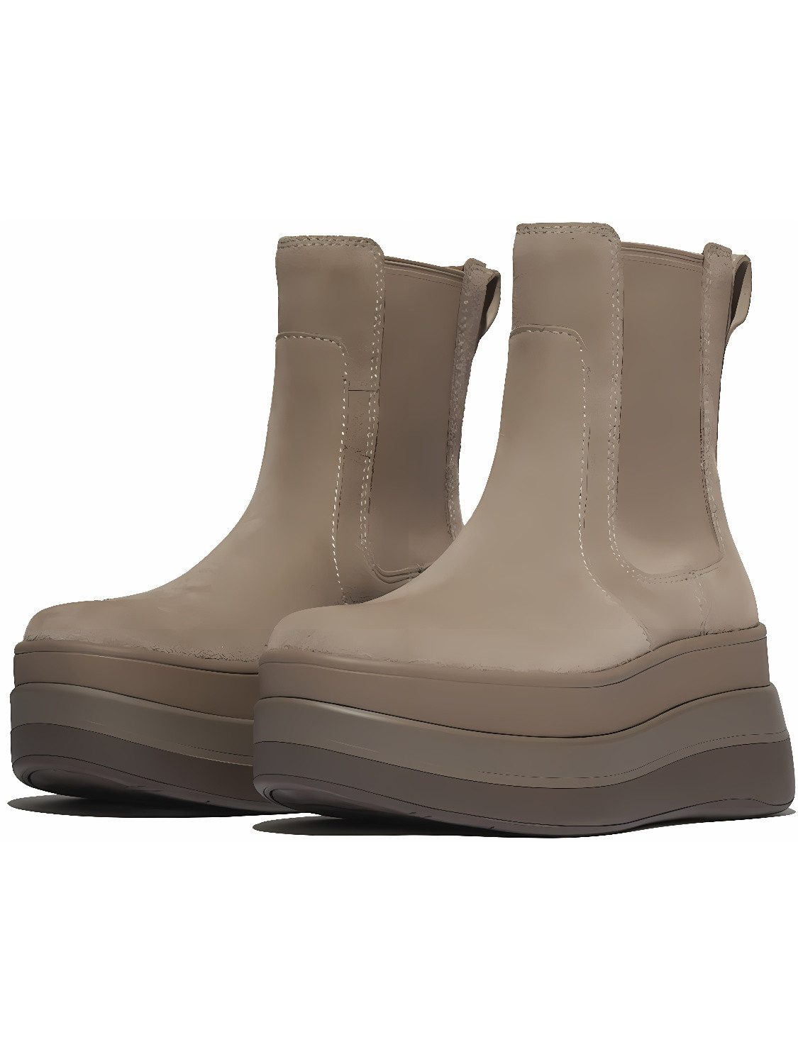 Fitflop F-Mode Stack Suede Chelsea Boots Stiefel