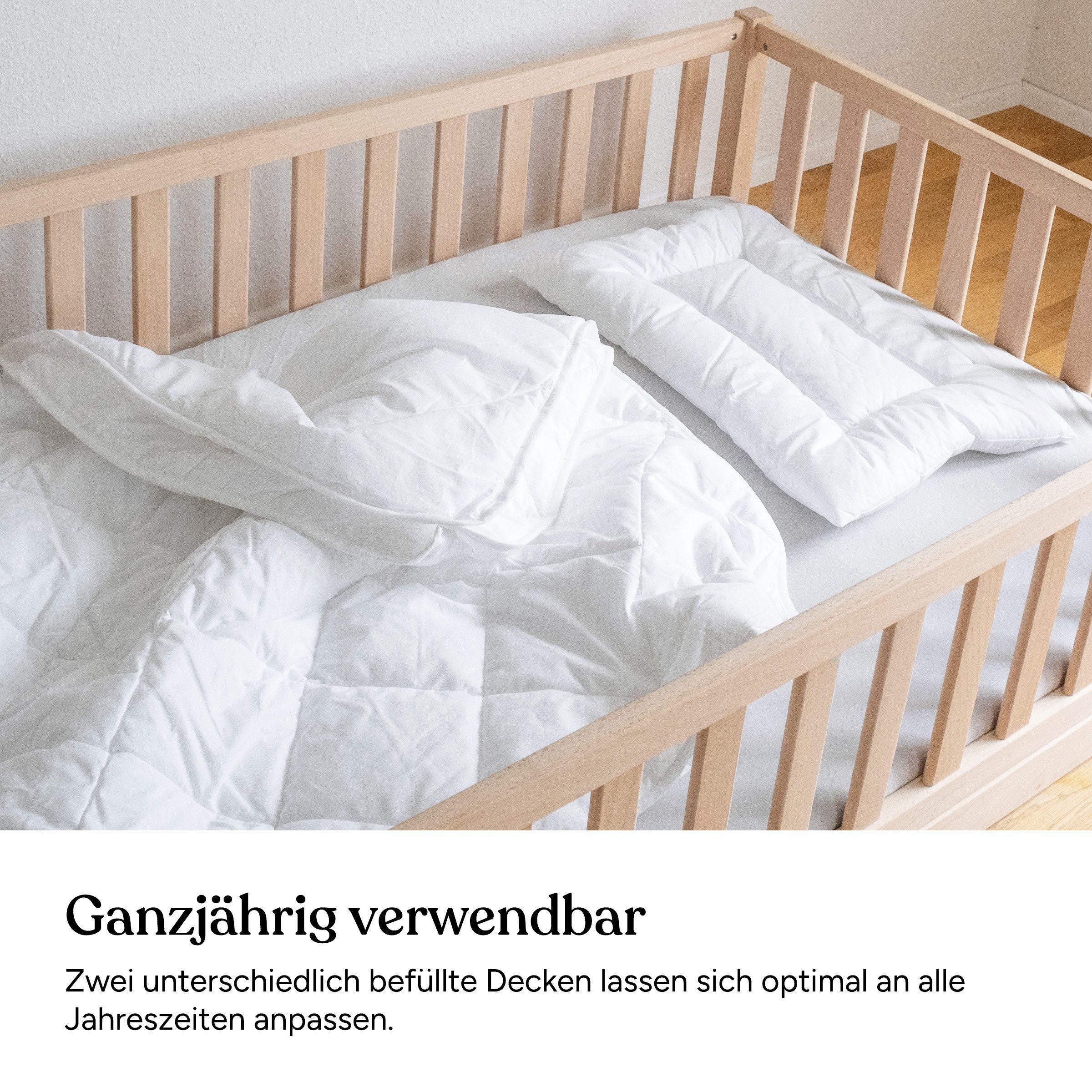 Ehrenkind Steppbett + Kopfkissen Kinder-Steppbetten-Set in günstig online kaufen