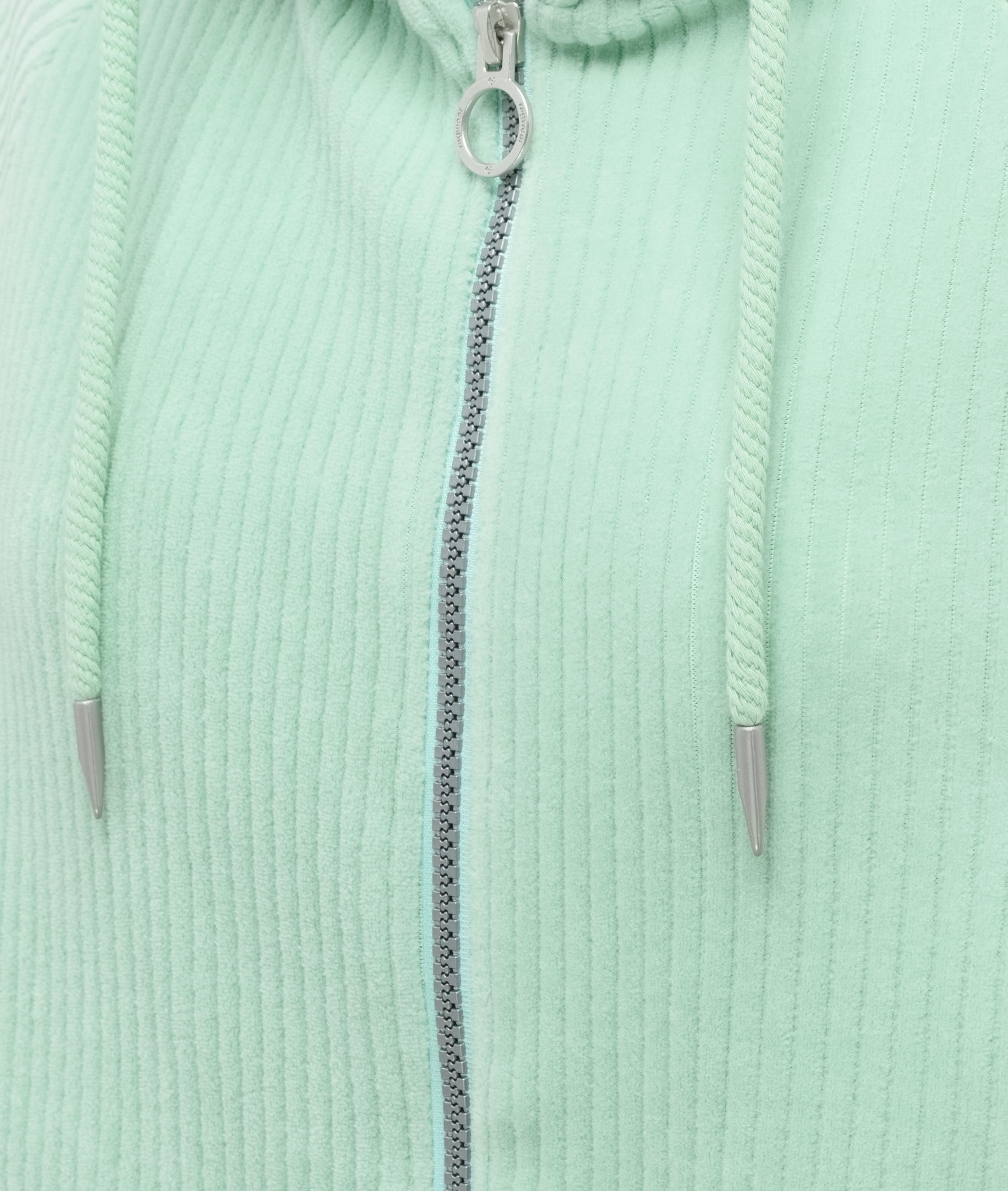 Ragwear Sweatjacke Corduly Cordy Freizeitjacke Zip-Hoodie aus weichem Kord in Samt-Haptik – Bild 4 von 4