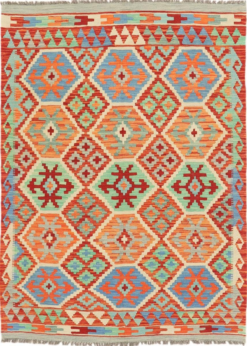 mm Nain Höhe: Afghan 125x173 Orientteppich, Kelim Orientteppich Handgewebter Trading, rechteckig, 3