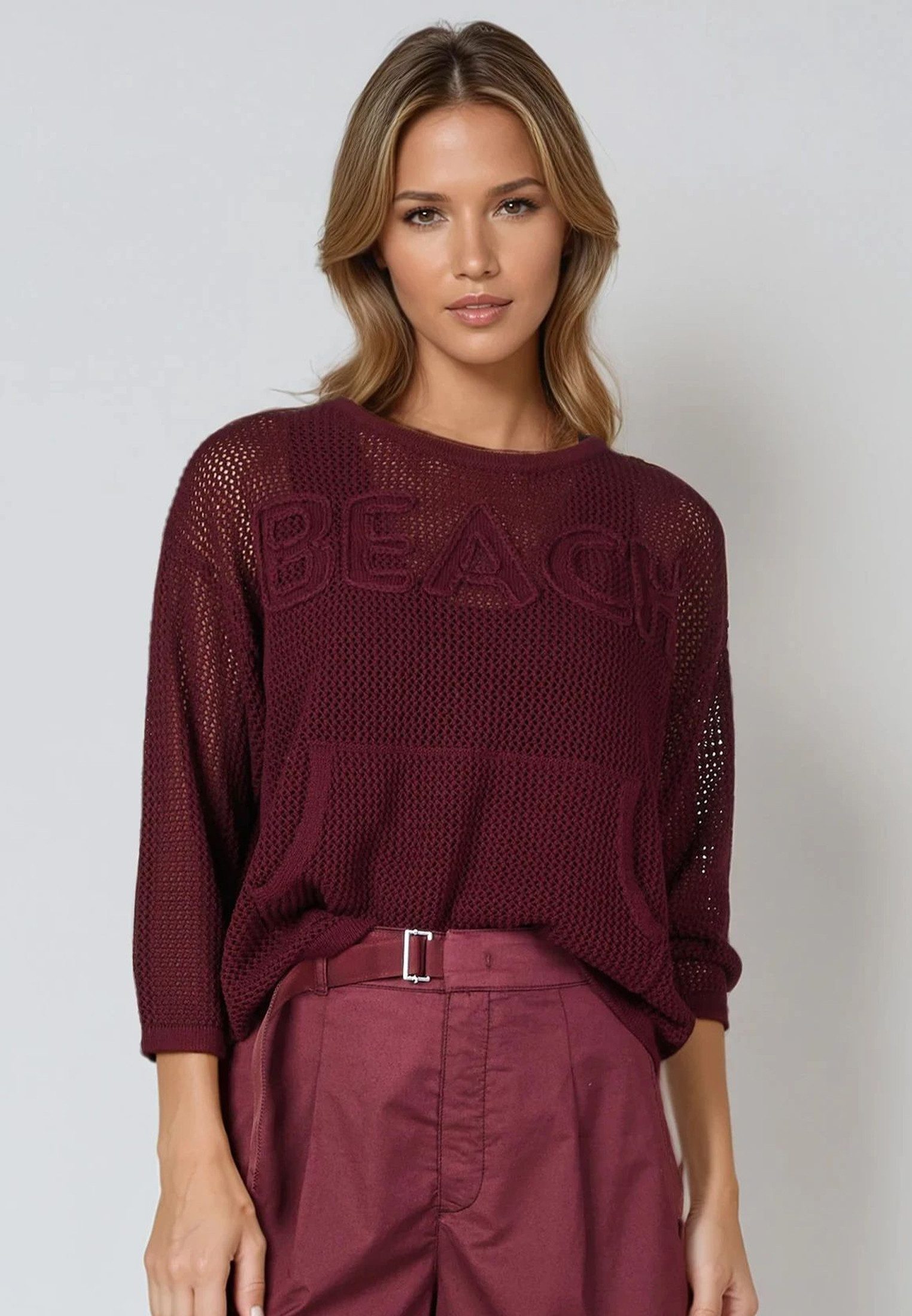 MARC AUREL Strickpullover mit Intarsie