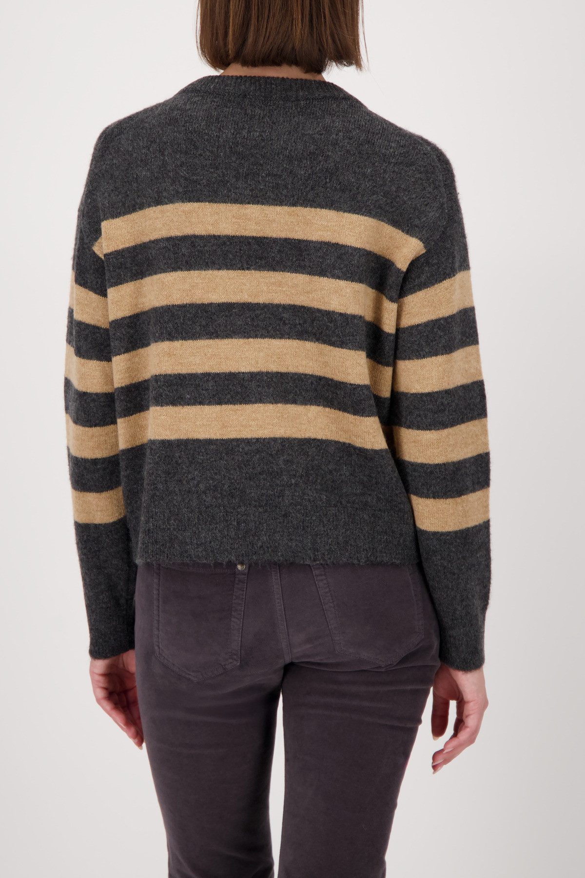 Monari Strickpullover Regular fit mit Rundhalsausschnitt