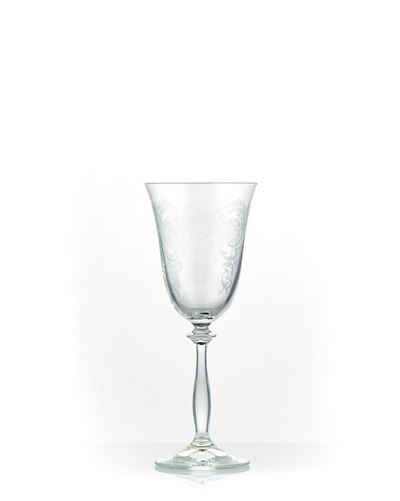 Crystalex Weißweinglas Royal C5285 Ornament Weißweingläser 250 ml 6er Set, pantografie