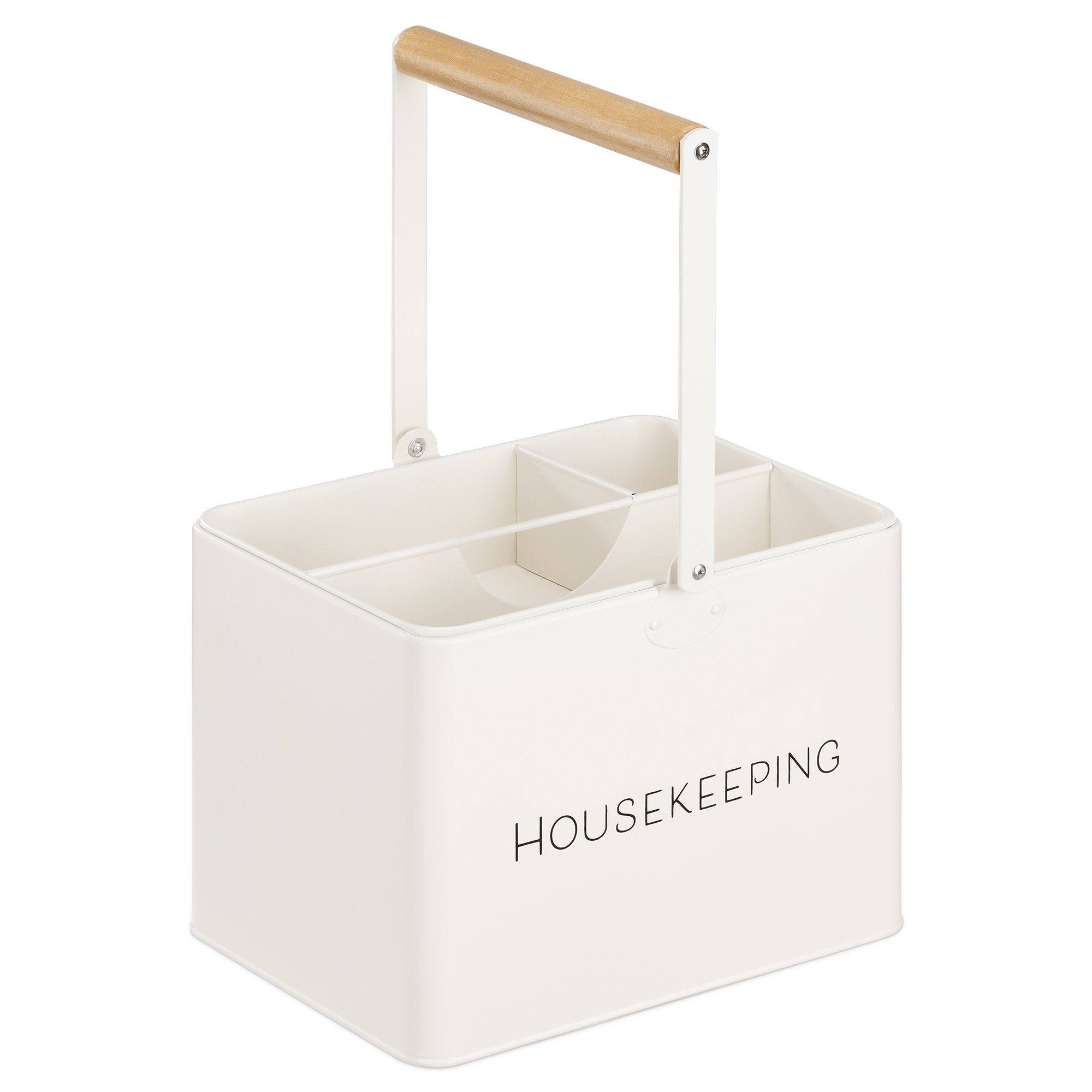 Aufbewahrungsbox Housekeeping Box - 3 Fächer - Putzmittel Organizer - Vintage