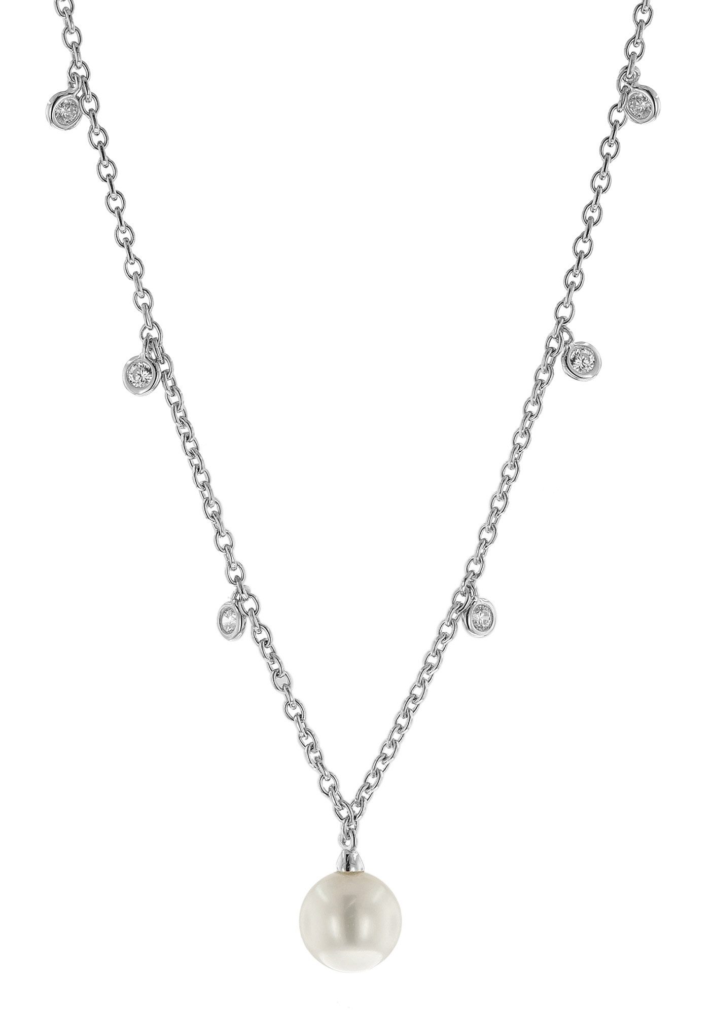 VIVENTY by Adler Collier Damen-Silber 925 mit und Zirkonias