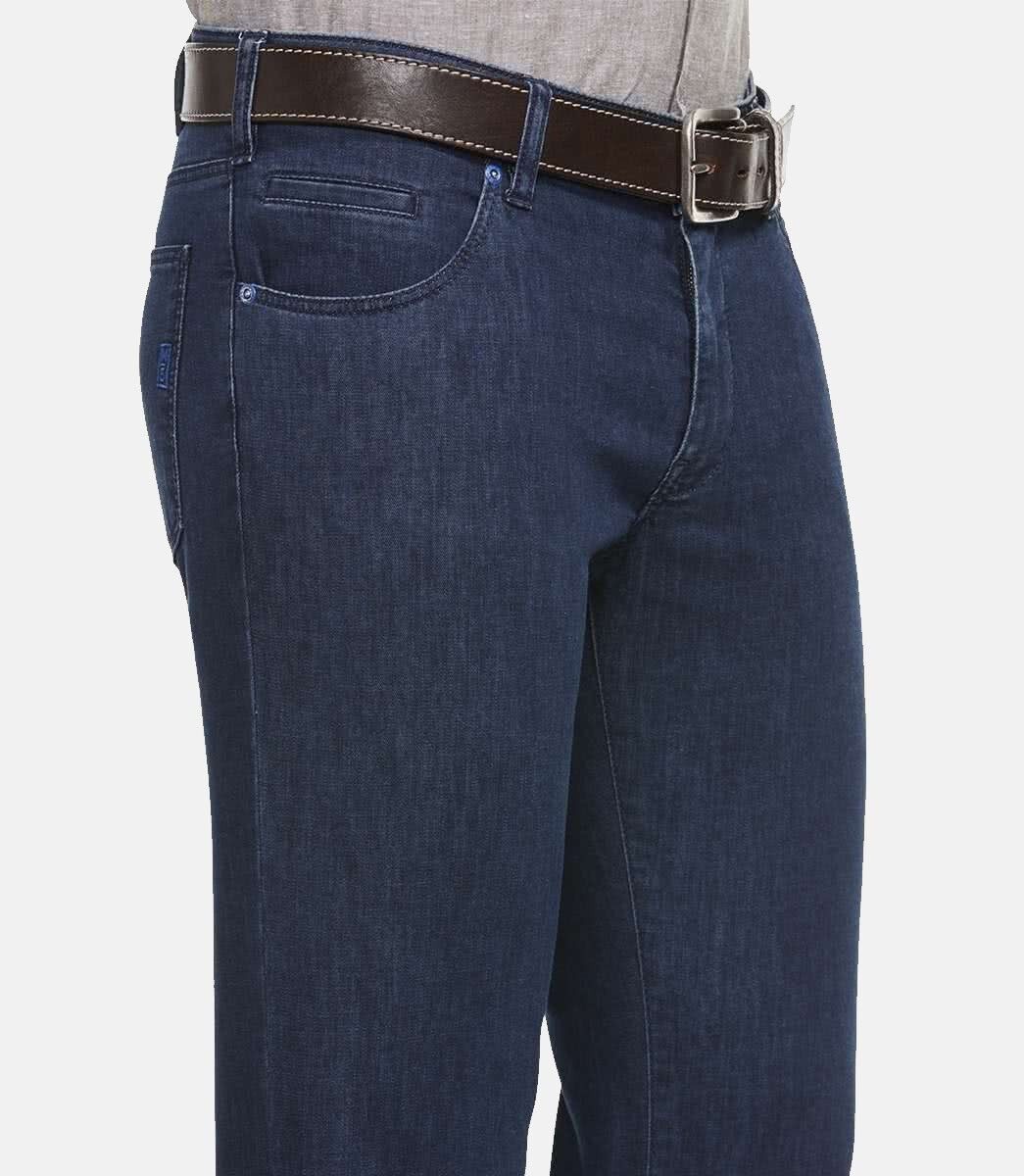 MEYER Chinos M5 Slim Coolmax Denim Five Pocket, M5 Serie