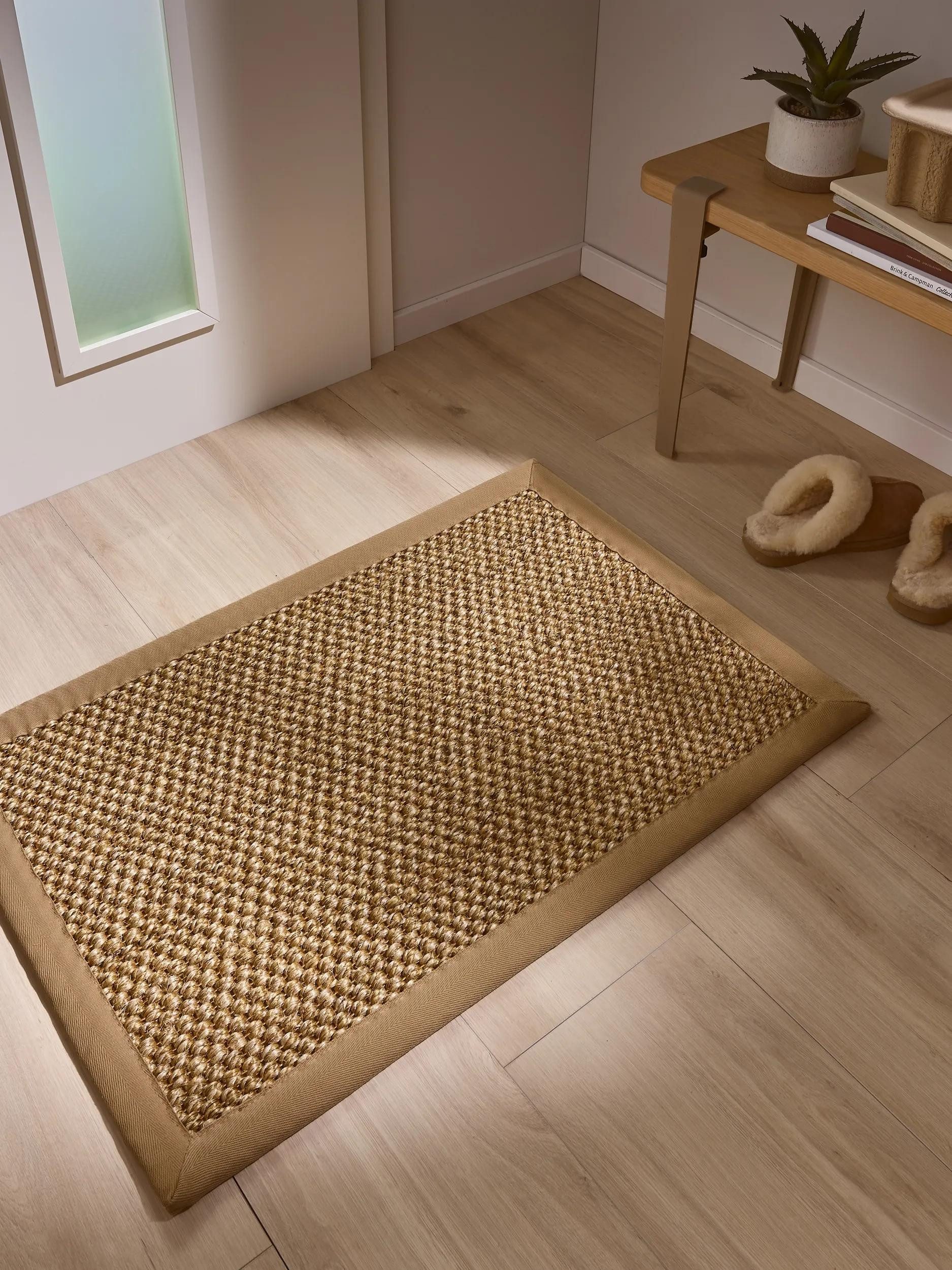 benuta Fußmatte Greta, rechteckig, Höhe: 5 mm, 100% Sisal Naturfaser, Teppich Wohnzimmer, Esszimmer, Schlafzimmer