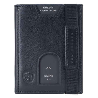 VON HEESEN Geldbörse Whizz Wallet mit 6 Kartenfächer, Slim Wallet Geldbeutel Portemonnaie inkl. RFID-Schutz & Geschenkbox