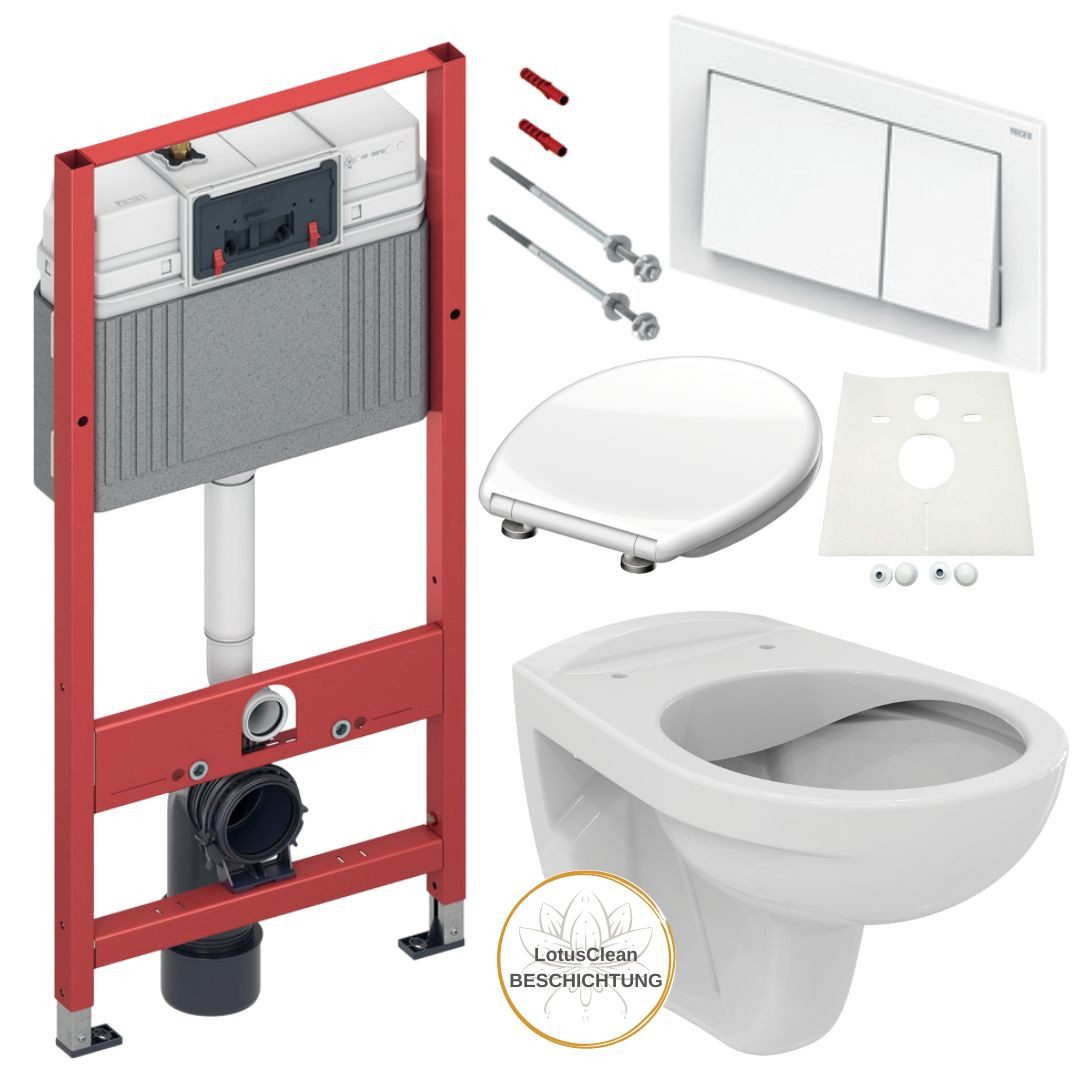 Vorwandelement WC TECE Spülkasten Ideal Standard WC spülrandlos