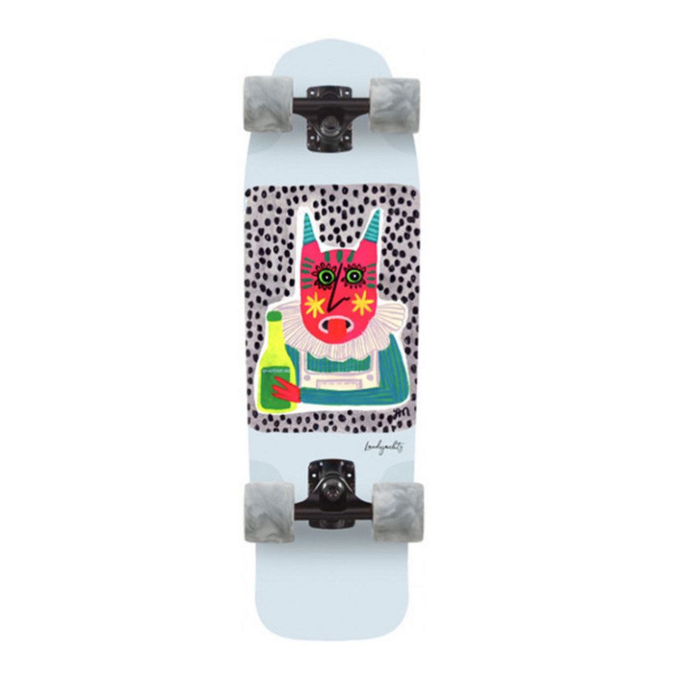 Skateboard Dinghy Shape 9 Chartreuse 28.5" Cruiser Skateboard Complete