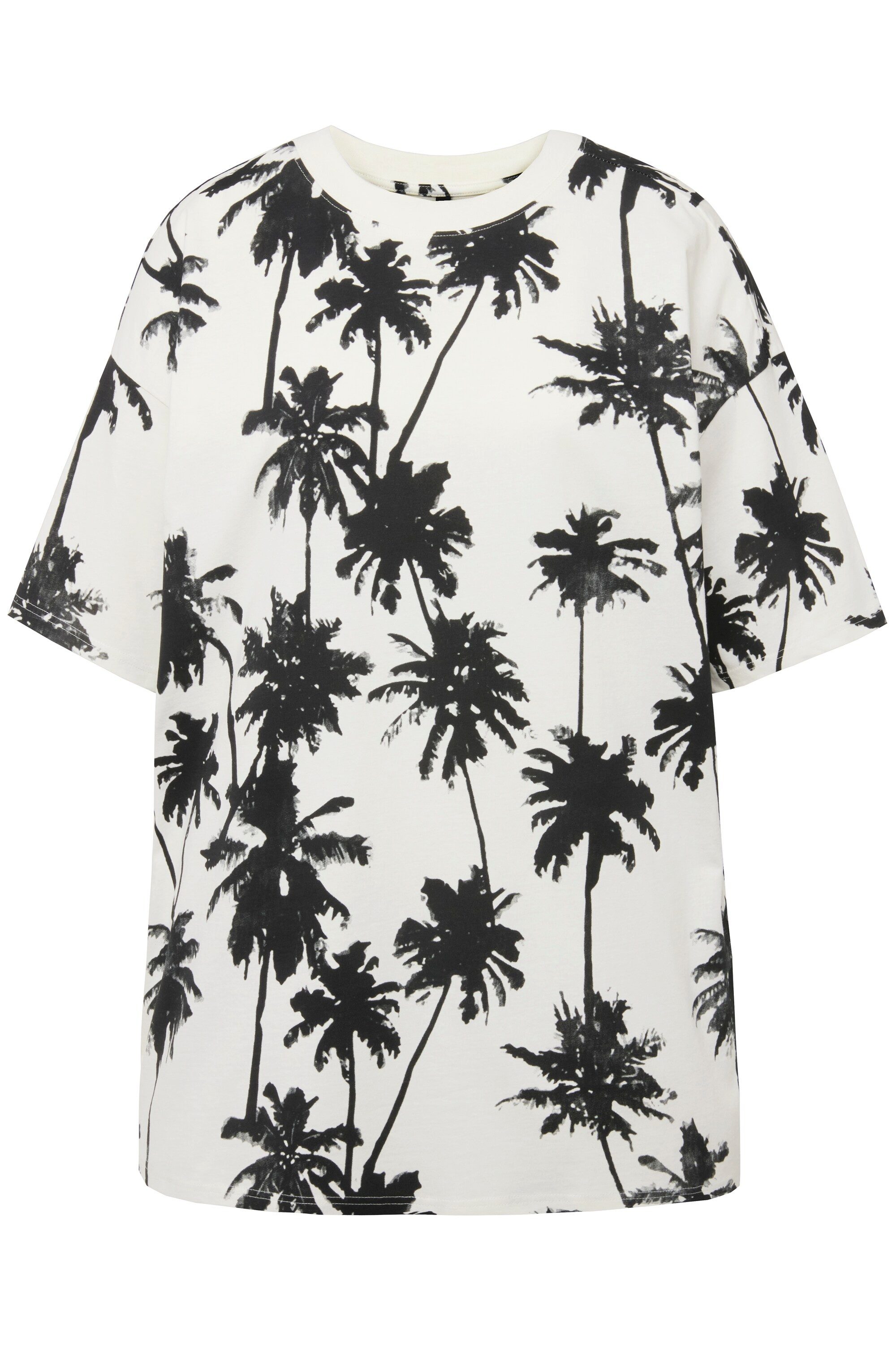 Studio Untold T-Shirt Oversize-Shirt Palmenprint Rundhals günstig online kaufen