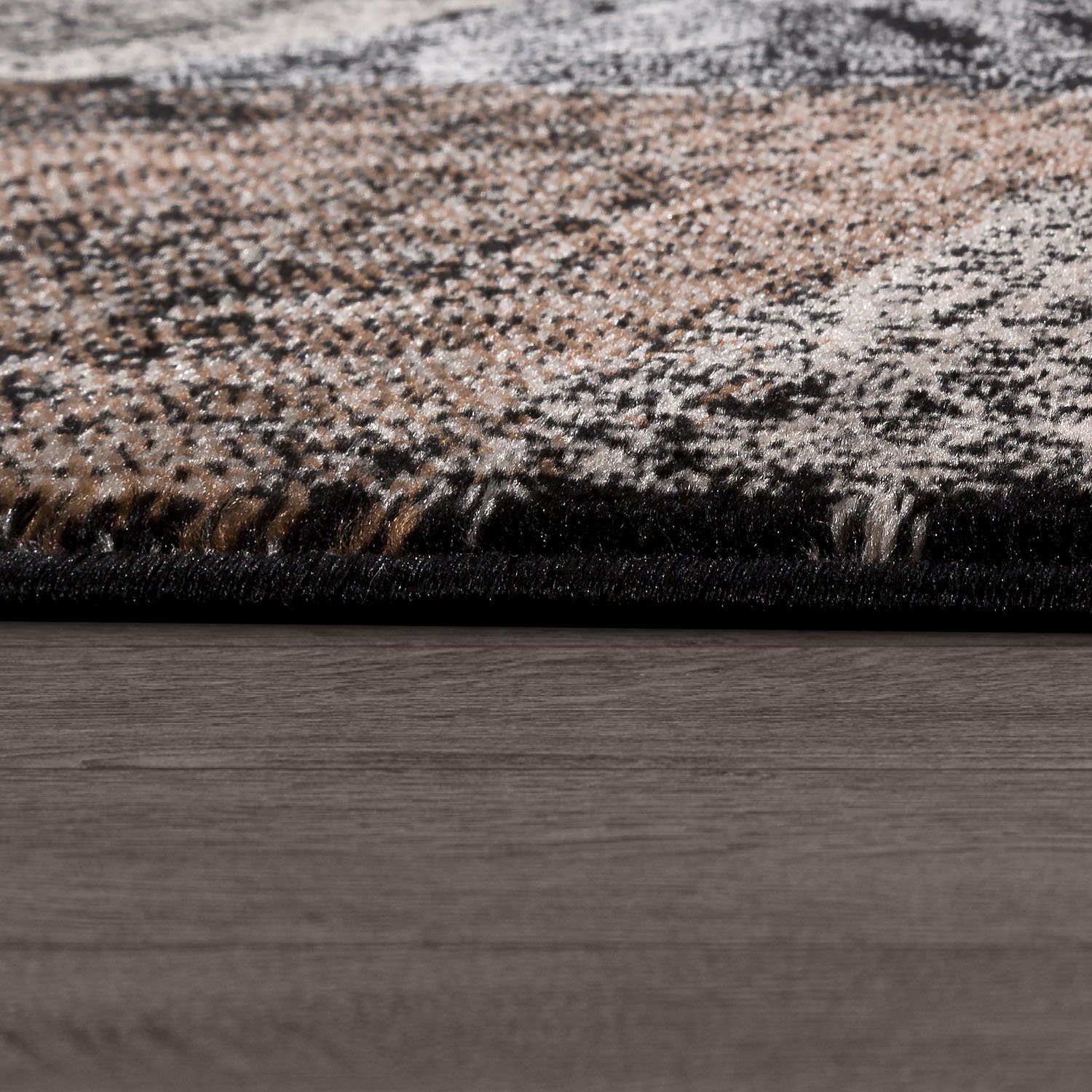 Paco Home Läufer Metro 155, rechteckig, Höhe: 12 mm, Teppich-Läufer, Kurzflor, modernes Karo-Muster