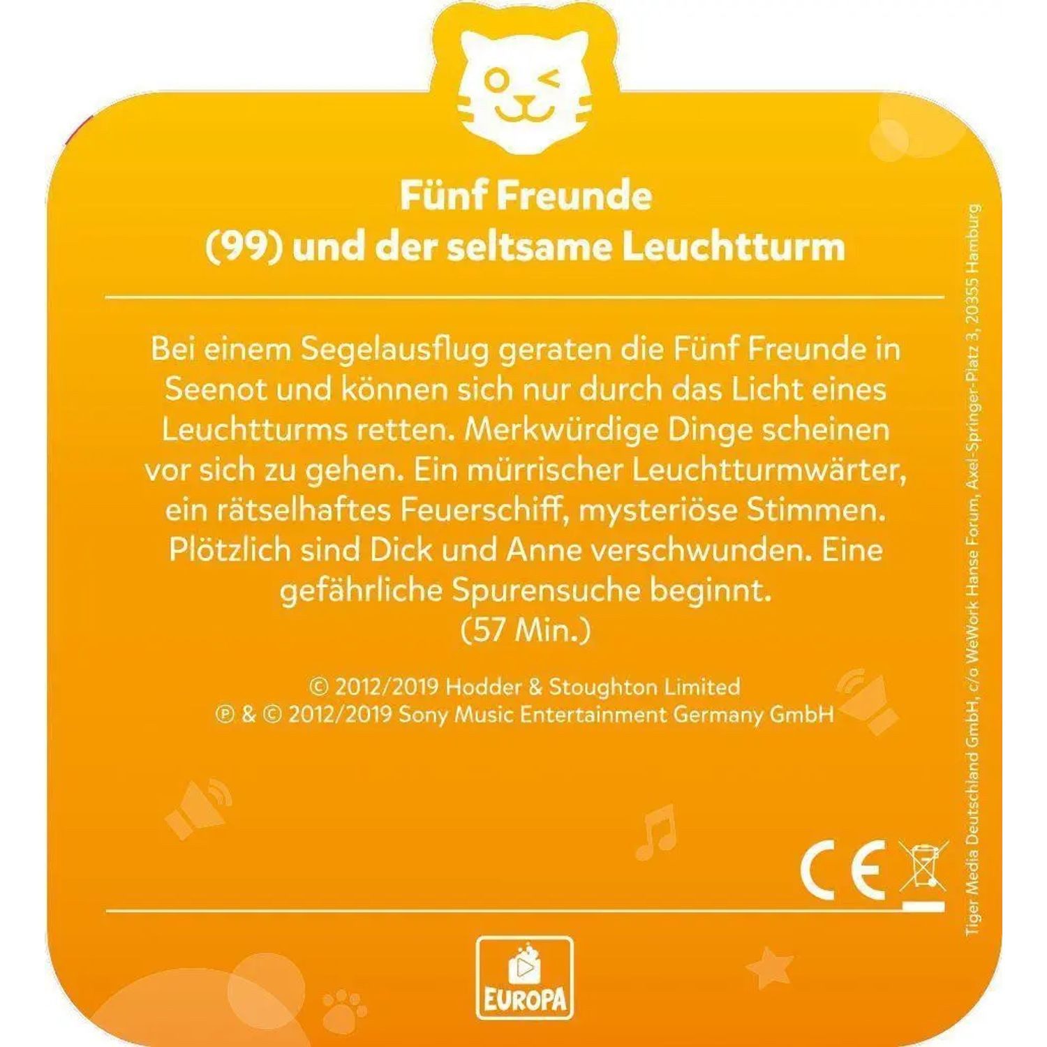 Tiger Media Deutschland GmbH Hörspiel tigercard - Fünf Freunde - Folge 99: und der seltsame Leuchtturm