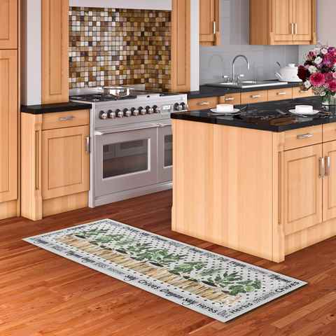 Küchenläufer Küchenläufer Teppich Trendy Kitchen Kräuter, Pergamon, Rechteckig, Höhe: 5 mm