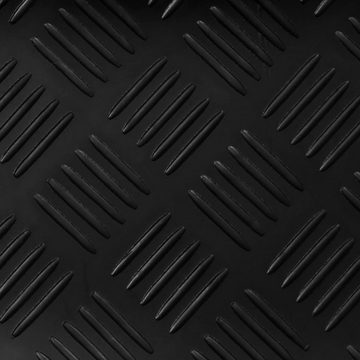 Teppichboden Gummimatte Anti-Rutsch 5 x 1 m Riffelblech-Design, vidaXL