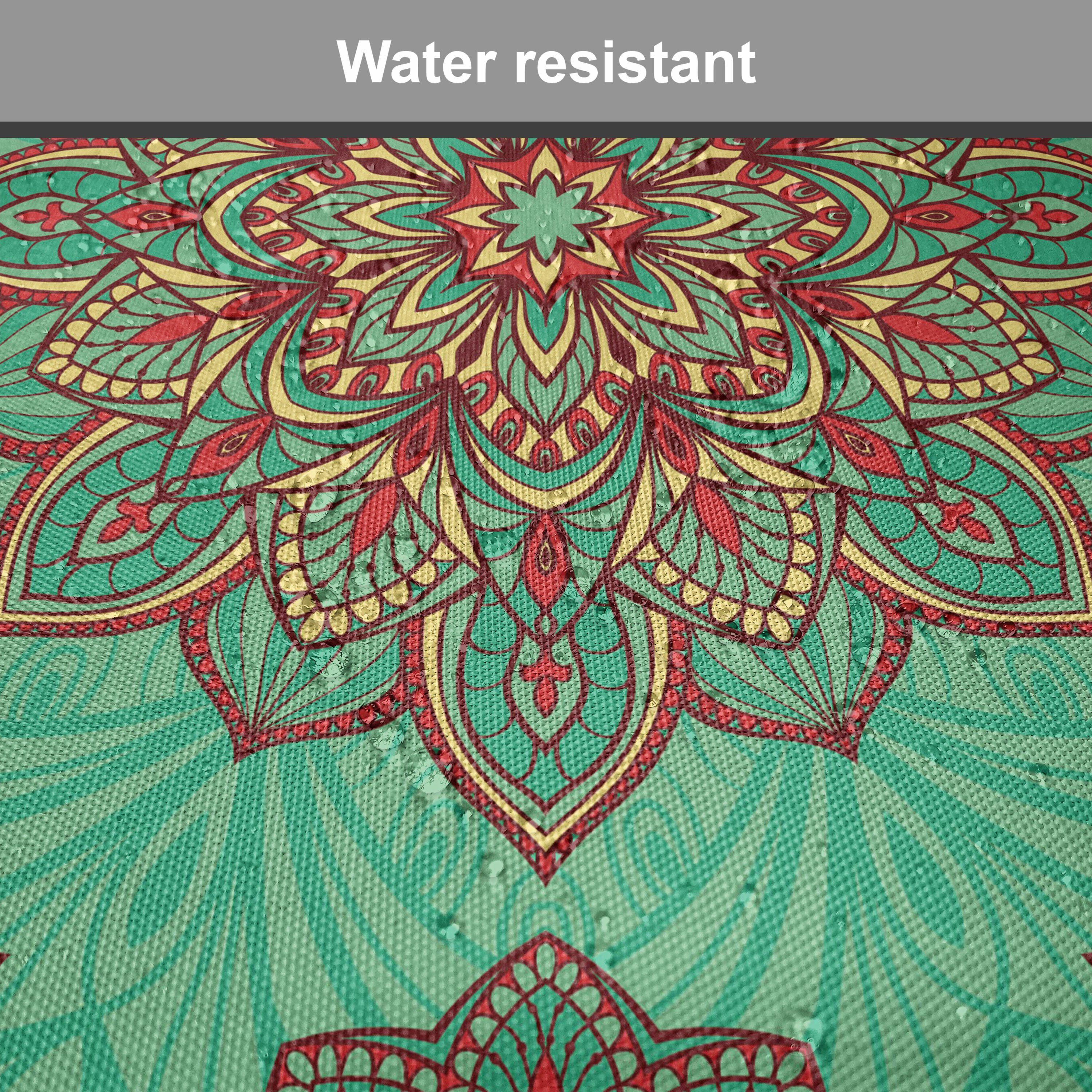 Abakuhaus Stuhlkissen Dekoratives wasserfestes Kissen Geometrisch für Küchensitze, Mandala mit Riemen