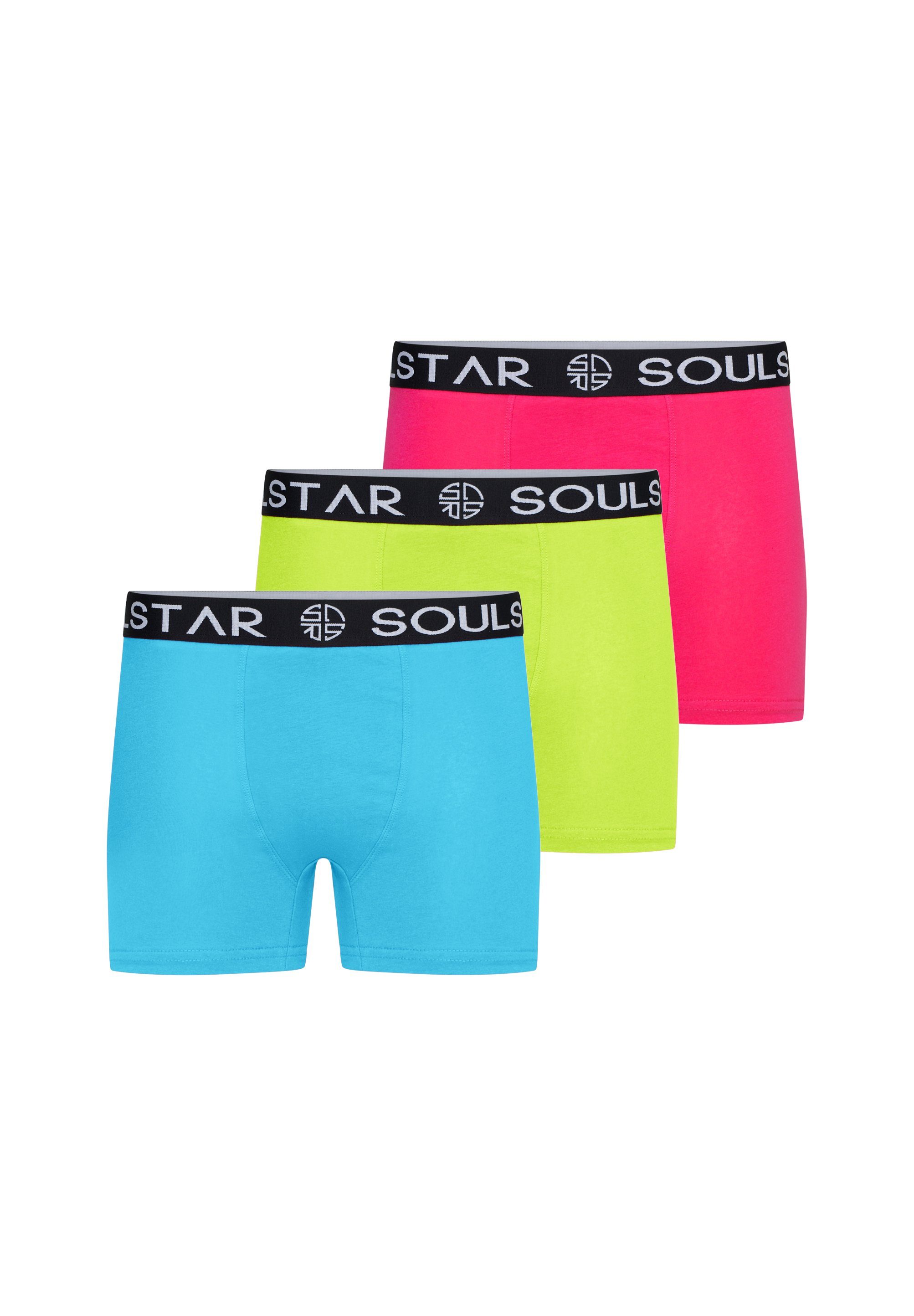 SOULSTAR Боксерські чоловічі труси, боксерки MUBOXER3 (Packung, 3-St., 3er-Pack) Basic Herren Unterhosen Unterwäsche Extra Weiches Material Männer