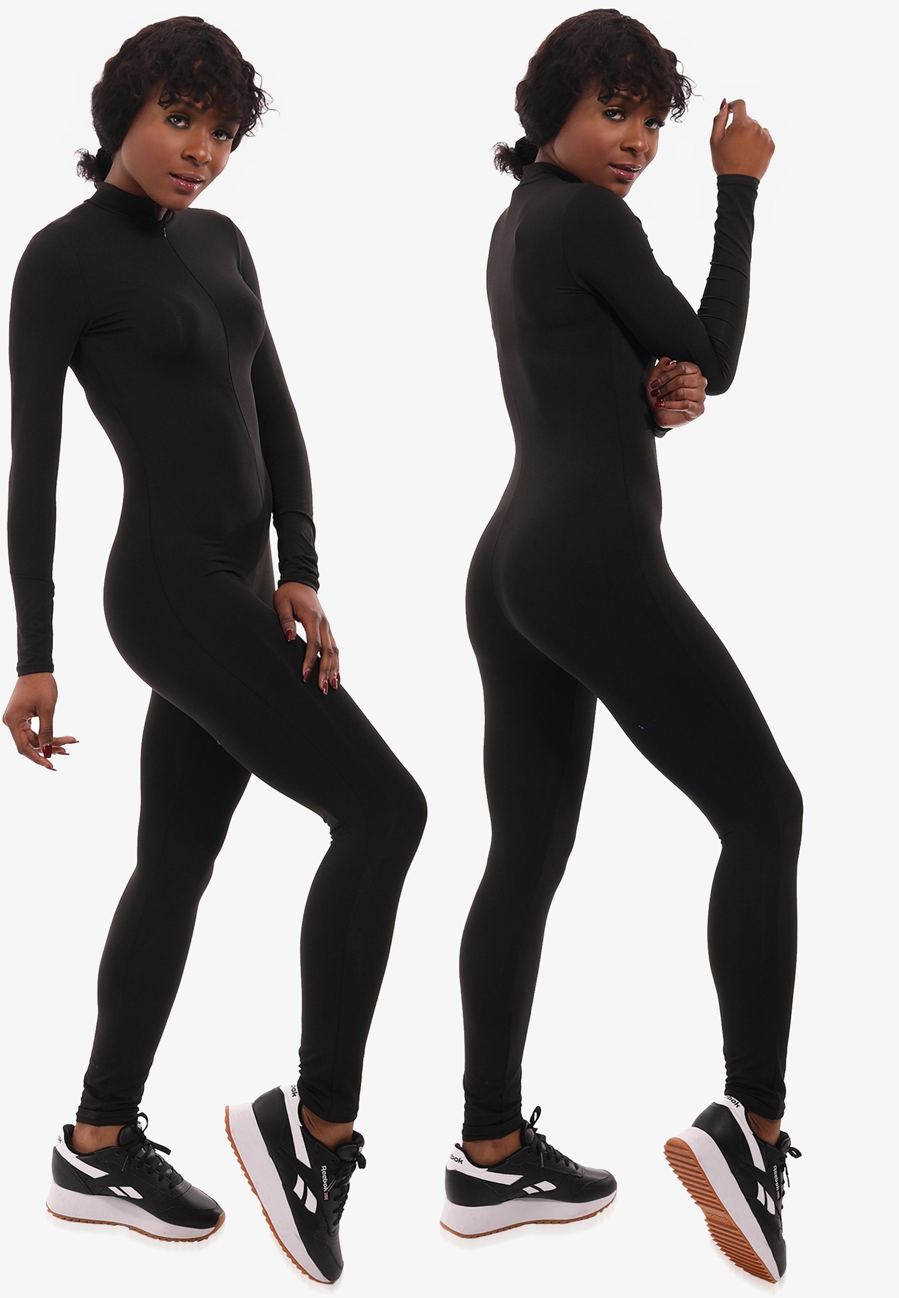 Yoga Fashion Style Jumpsuit Seamless YC & Jumpsuit Bodysuit Sport Black Overall