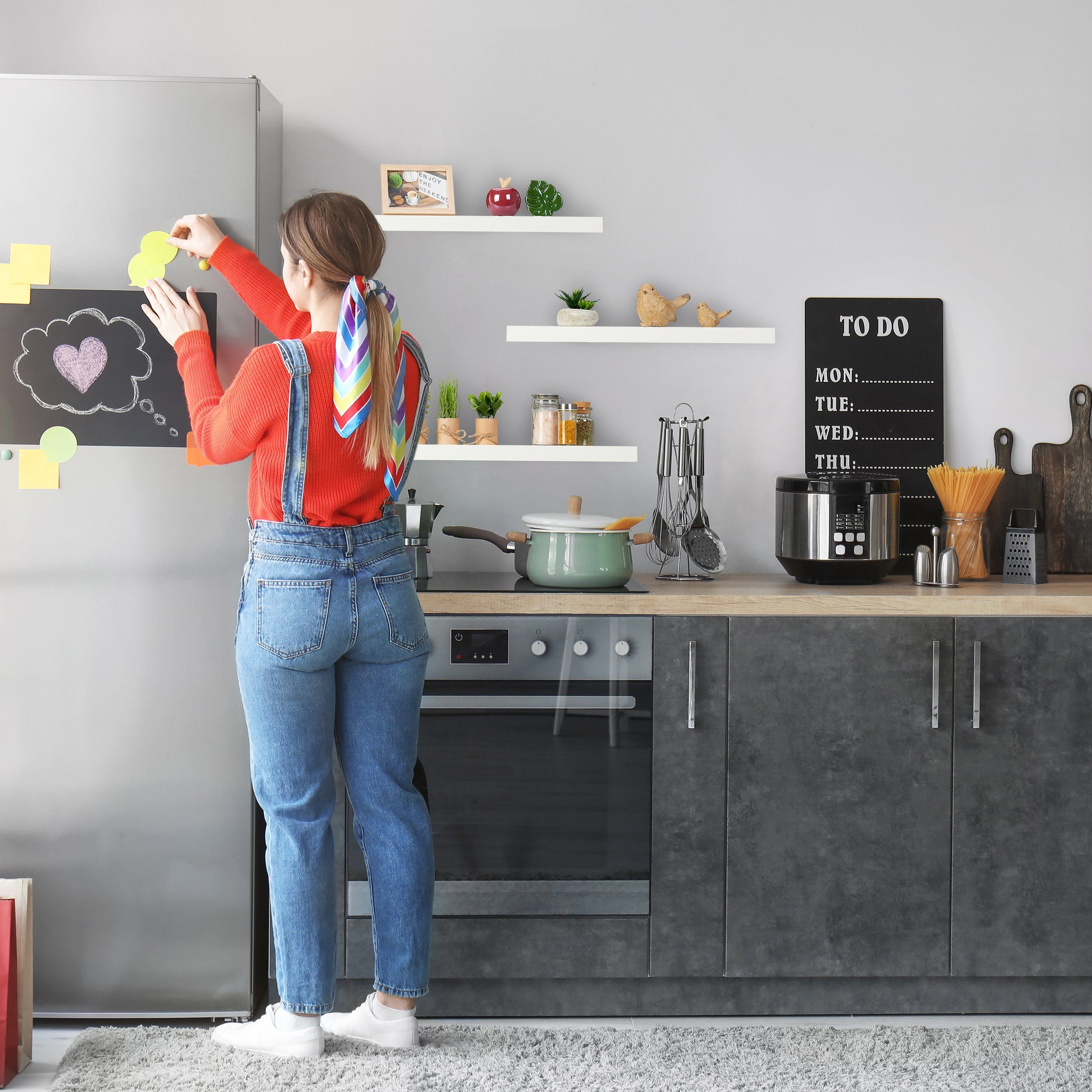 relaxdays Wandregal im 3er Set