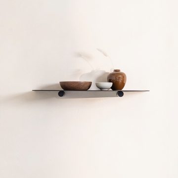 Metallbude Wandregal LENN S, schwebendes Design Regal aus Metall, minimalistisch, hochwertig