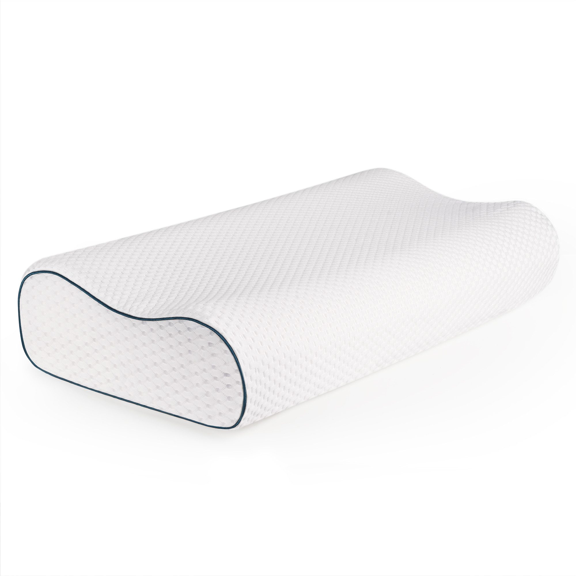 Blumtal Nackenstützkissen Orthopädisch aus Memory Foam, Ohne Plattliegen für Seitenschläfer, Bauchschläfer & Rückenschläfer, Anti-Schnarch-Kissen, ergonomisches Kissen mit individueller Höhenanpassung