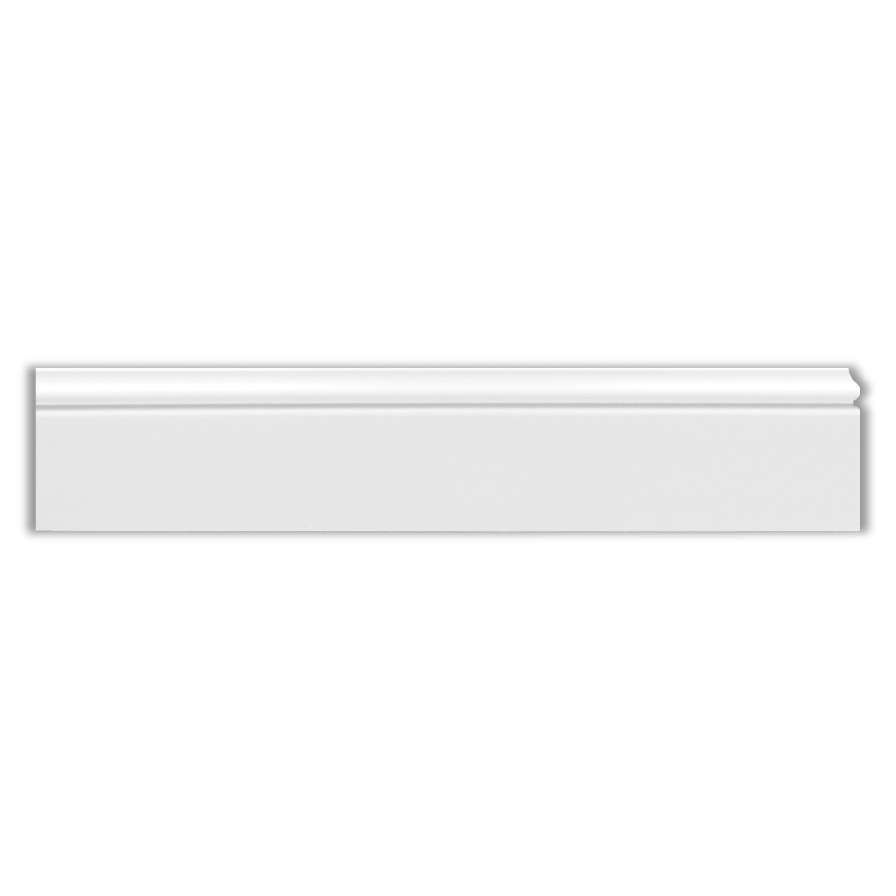 Homestar Zierleiste Fußleiste CF 12, 15 x 120 mm, Länge 2 m, einfache Montage durch Ankleben mit HOMESTAR® SX100, HD-Polymer, für einen stilvollen Abschluss am Übergang von Wand zu Fußboden