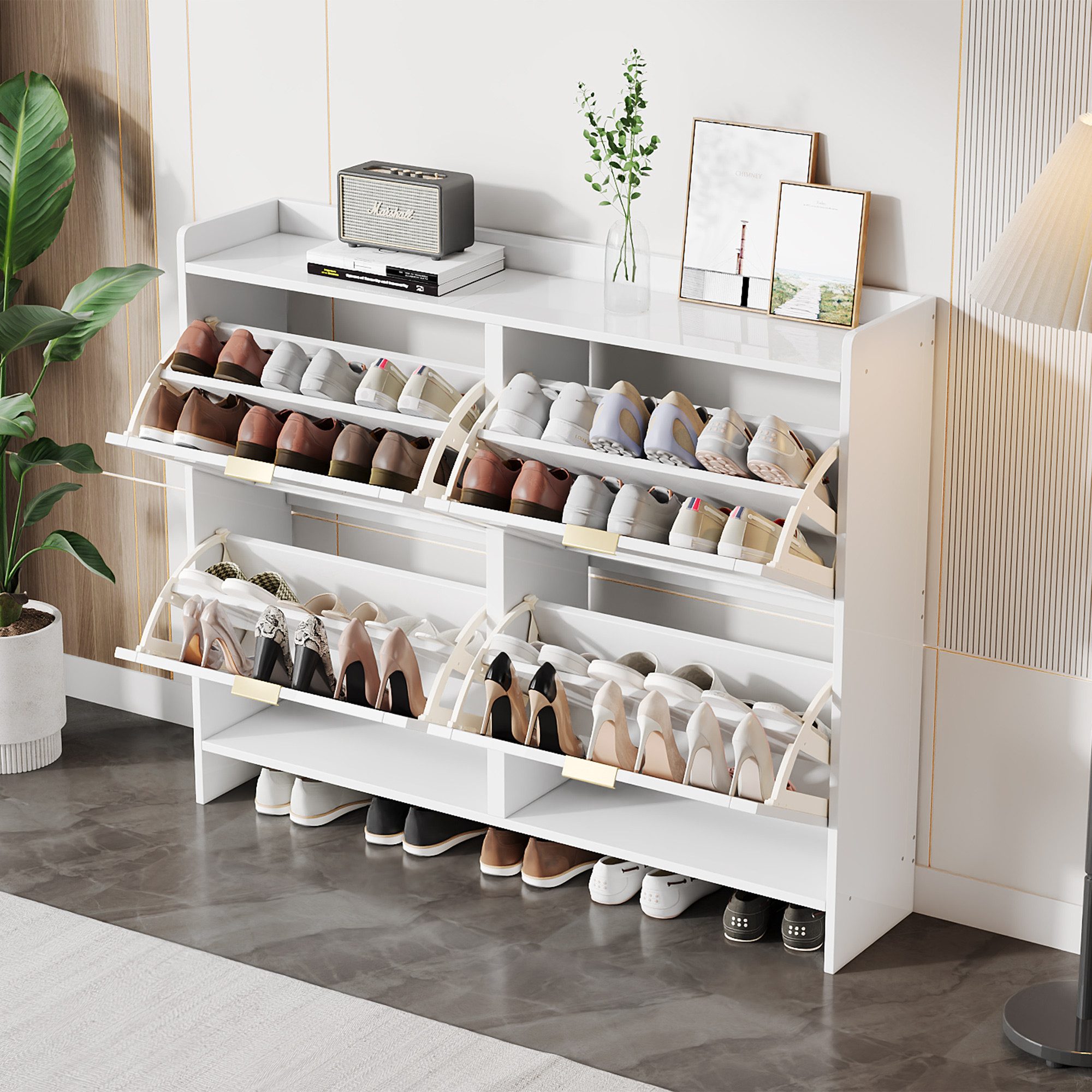 Flieks Schuhschrank (ca 24 Paar Schuhe, 1-St., B110/T24/H90 cm) Schuhregal günstig online kaufen