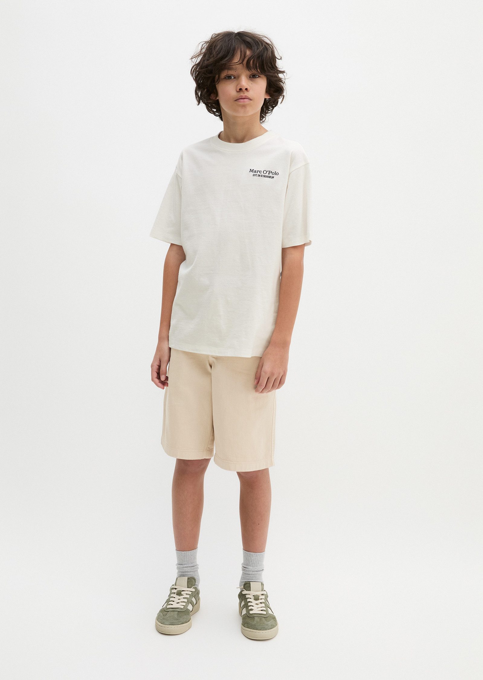 Marc O'Polo T-Shirt großer Rückenprint, normale Passform