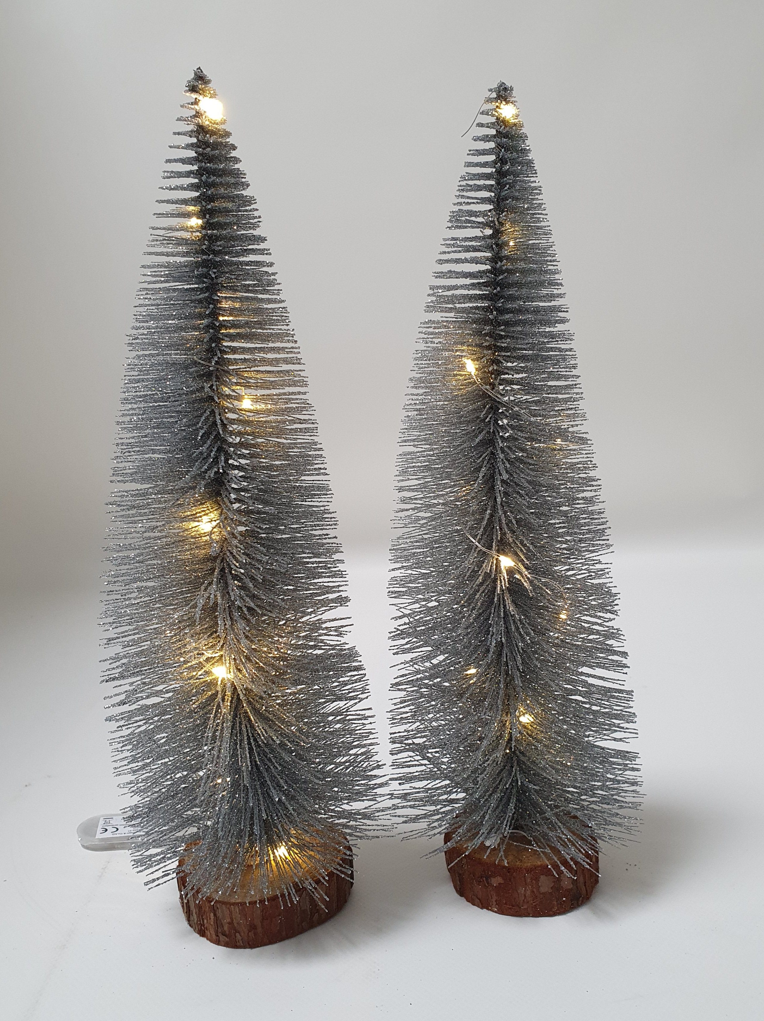 Thomas Philipps Künstlicher Weihnachtsbaum Deko Tannenbaum Weihnachtsbaum 30cm beleuchtet 10 LEDs warmweiß