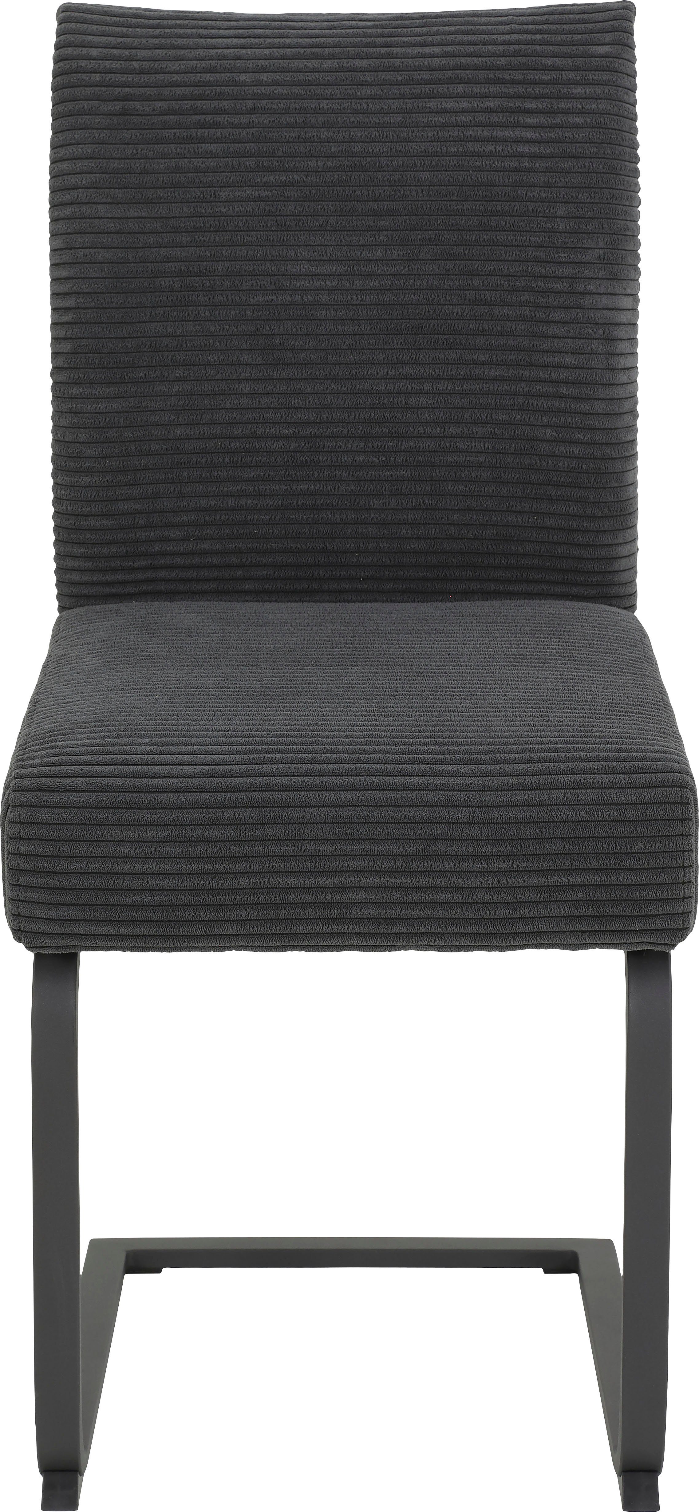 HELA Esszimmerstuhl Olga Schwingstuhl (Set, 2 St), Komfortsitz mit Federkern, moderner Cord Bezug